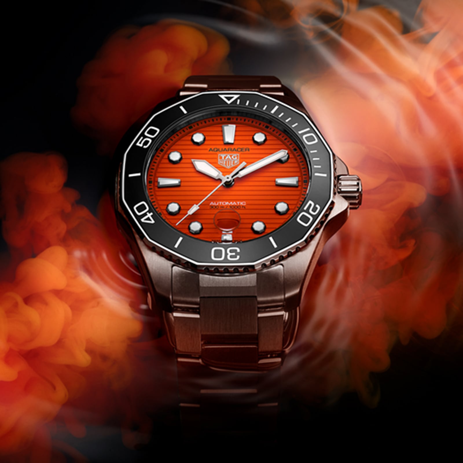 Replica TAG Heuer Aquaracer Professional 300 43mm Orange Diver Mens details WBP201F.BA0632 5 Replica TAG Heuer Aquaracer Professional 300 43mm Orange Diver Mens details WBP201F.BA0632