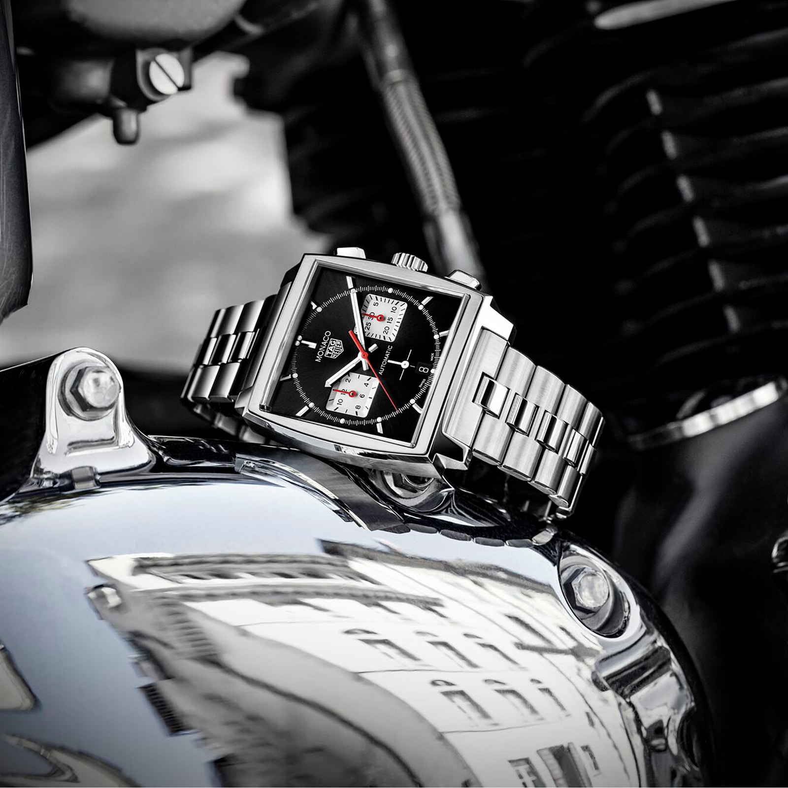 Replica TAG Heuer Monaco Calibre Heuer 02 39mm Mens details CBL2113.BA0644