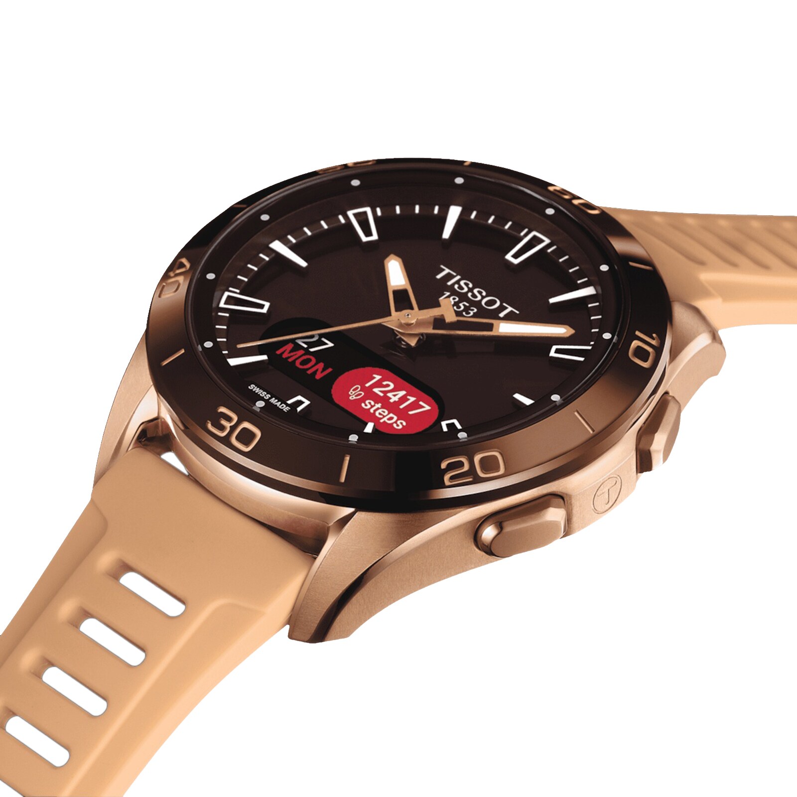 Replica Tissot T-Touch Connect Sport 44mm Unisex details Black With Silicone Strap T1534204705105 5 Replica Tissot T-Touch Connect Sport 44mm Unisex details Black With Silicone Strap T1534204705105