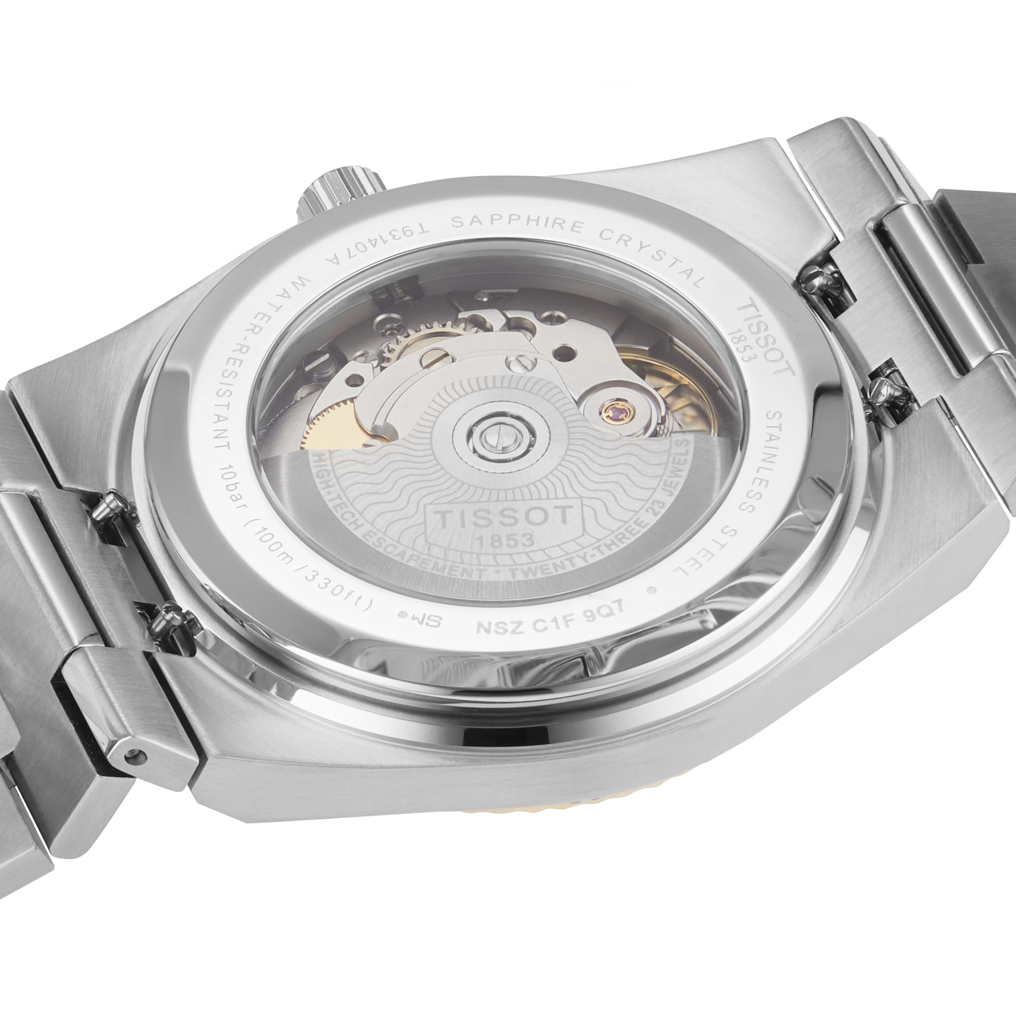 Replica Tissot PRX Powermatic 80 35mm Steel and 18K Gold Bezel Unisex details T9312074103101 5 Replica Tissot PRX Powermatic 80 35mm Steel and 18K Gold Bezel Unisex details T9312074103101