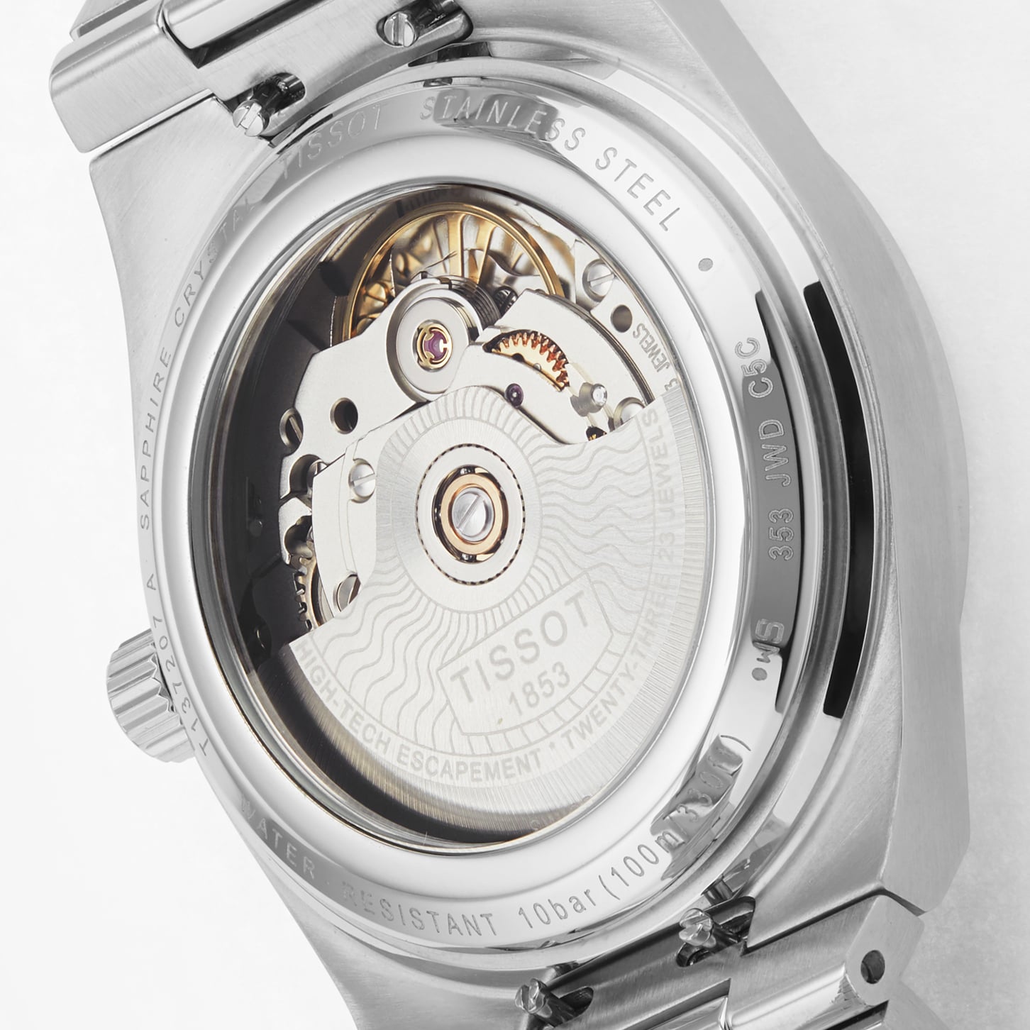 Replica Tissot PRX Powermatic 80 35mm Unisex details White T1372071111100