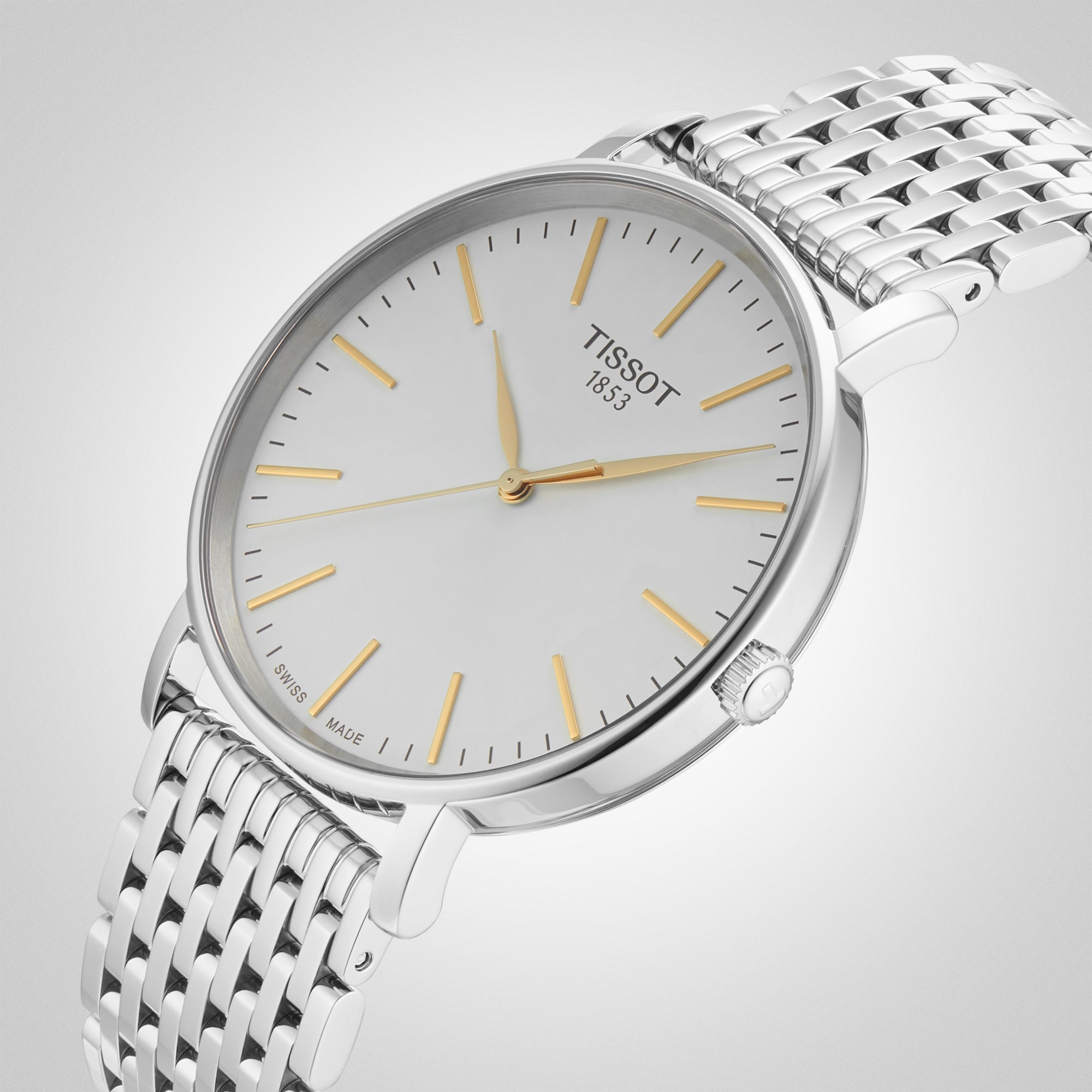Replica Tissot T-Classic EveryTime 40mm Mens details Silver T1434101101101