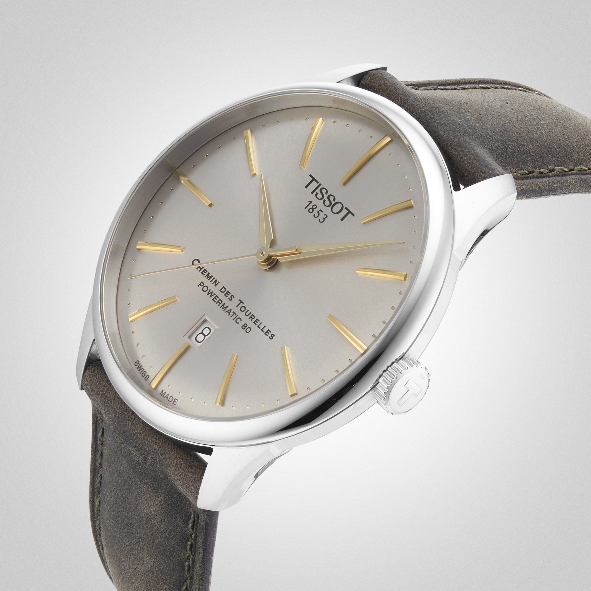 Replica Tissot Chemin Des Tourelles Powermatic 80 42mm Mens details - Champagne T1394071626100 5 Replica Tissot Chemin Des Tourelles Powermatic 80 42mm Mens details - Champagne T1394071626100