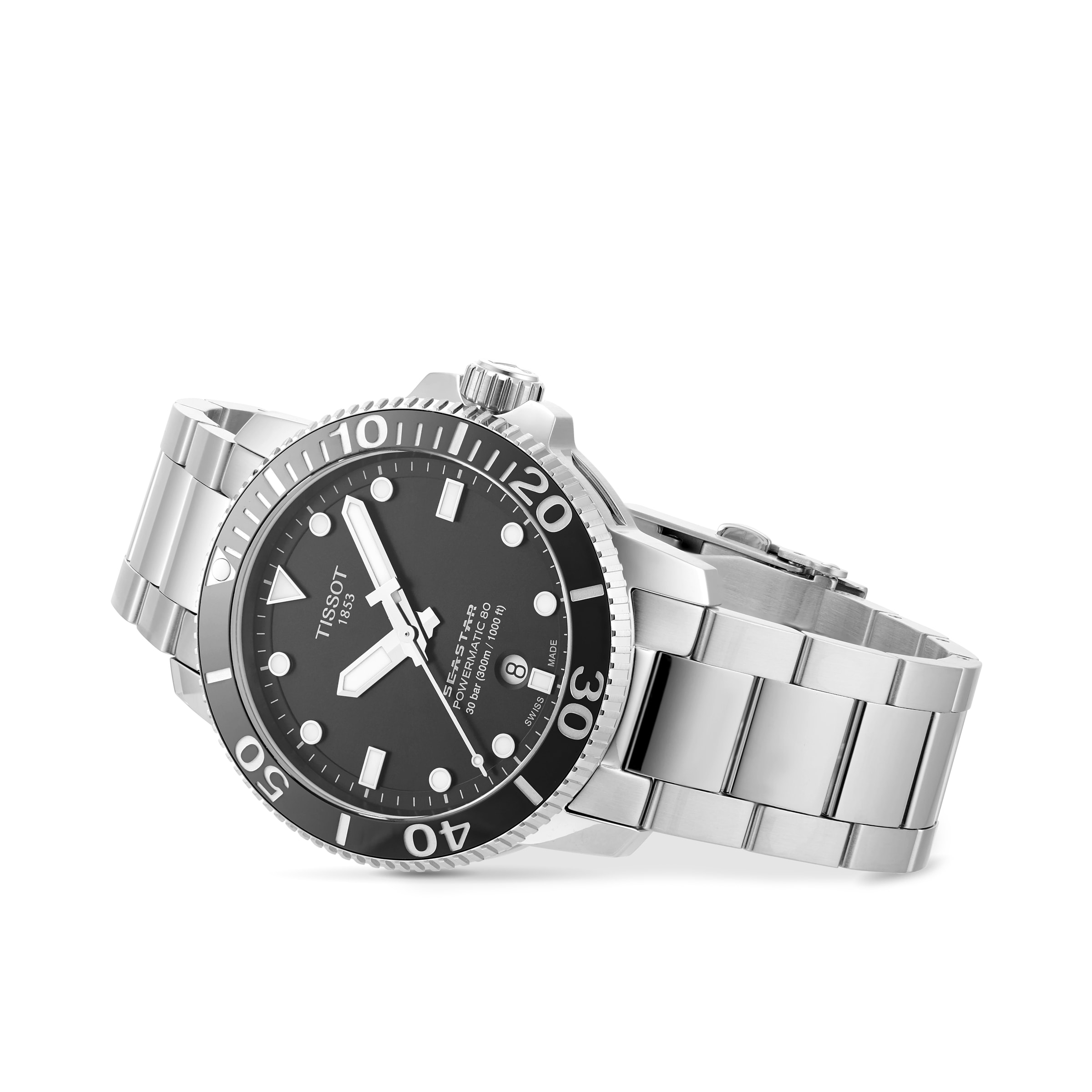 Replica Tissot T-Sport Seastar1000 Powermatic 80 Mens details 43mm T1204071108101