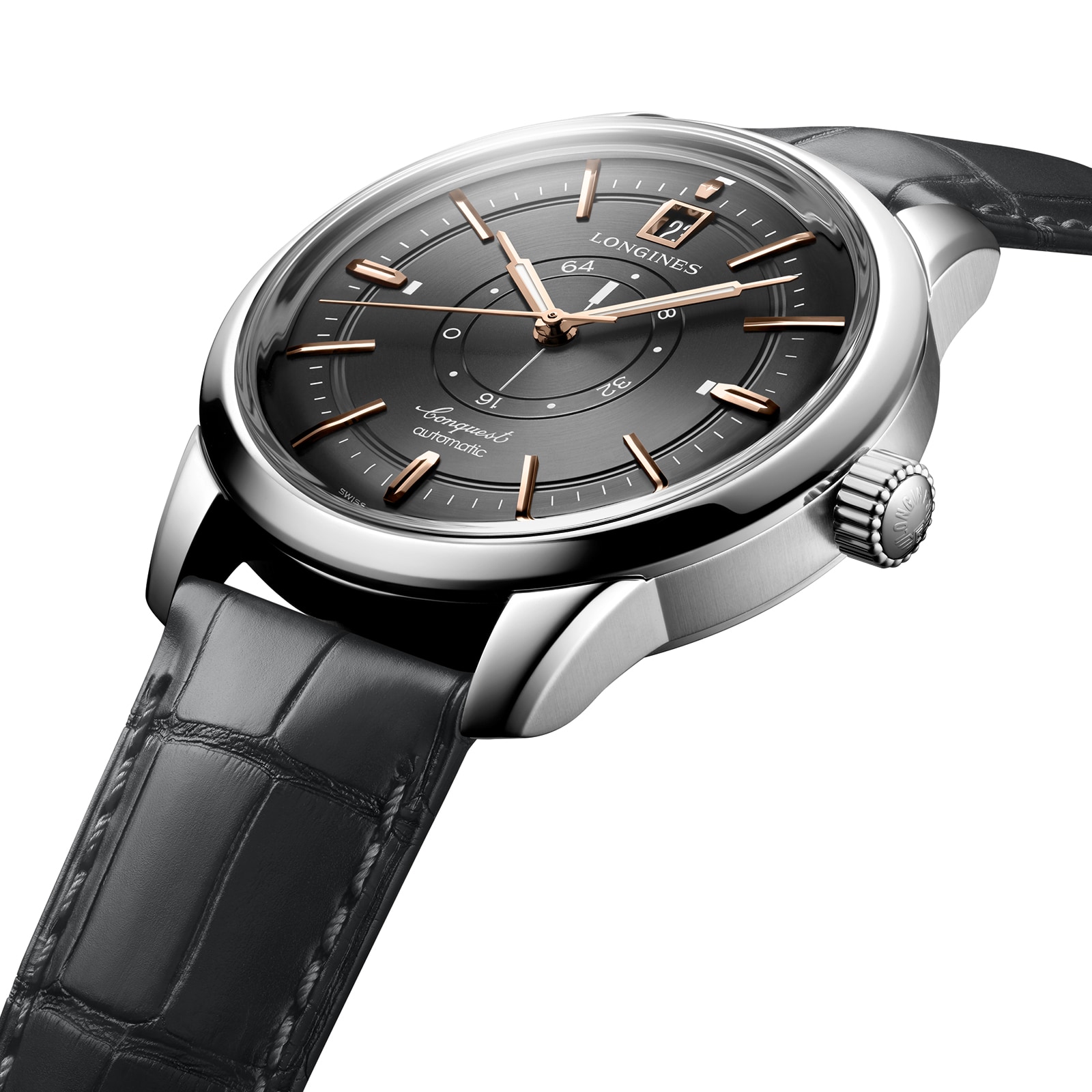 Replica Longines Conquest Heritage Central Power Reserve 38mm Mens details Grey L16484622
