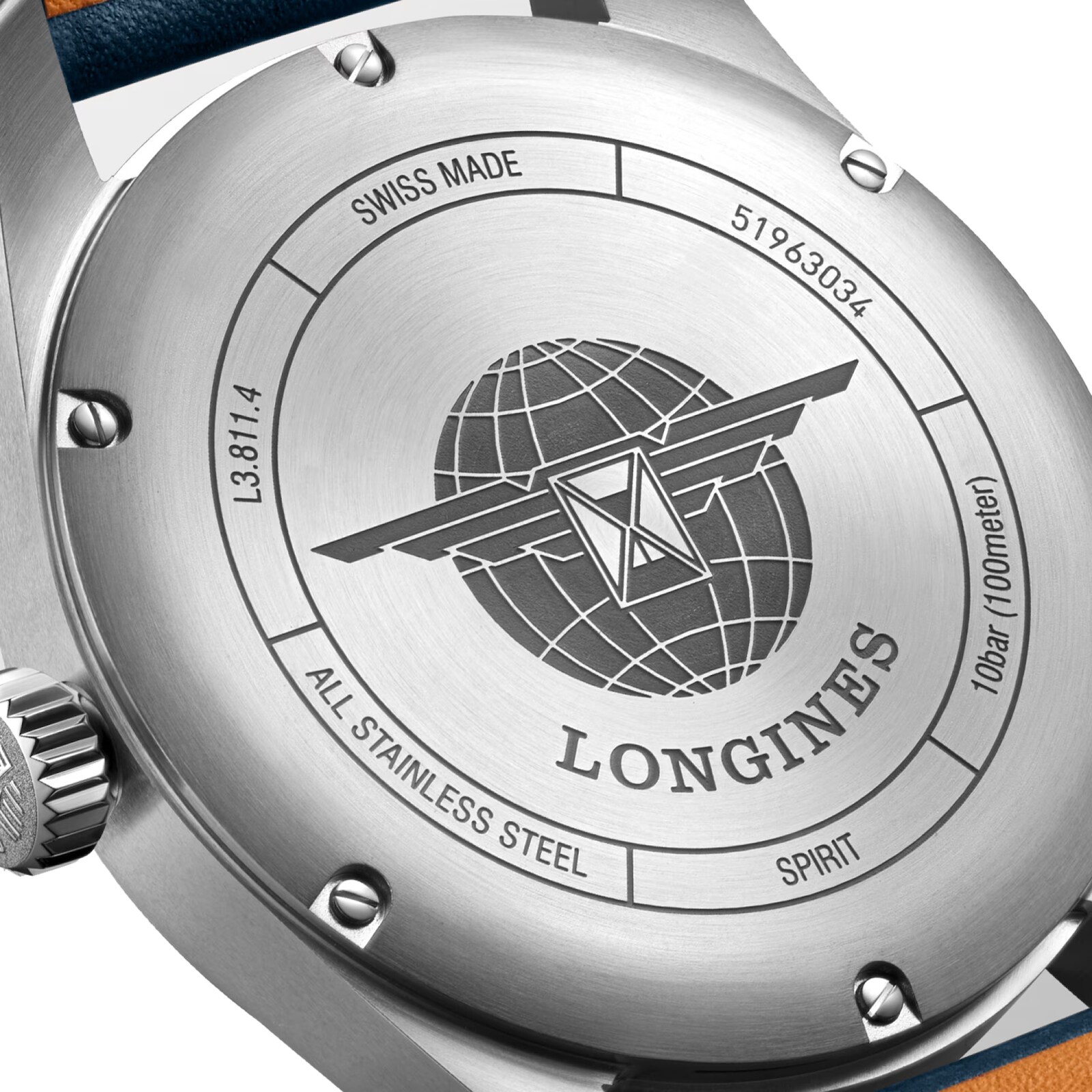 Replica Longines Spirit Avigation 42mm Mens details Blue L38114930