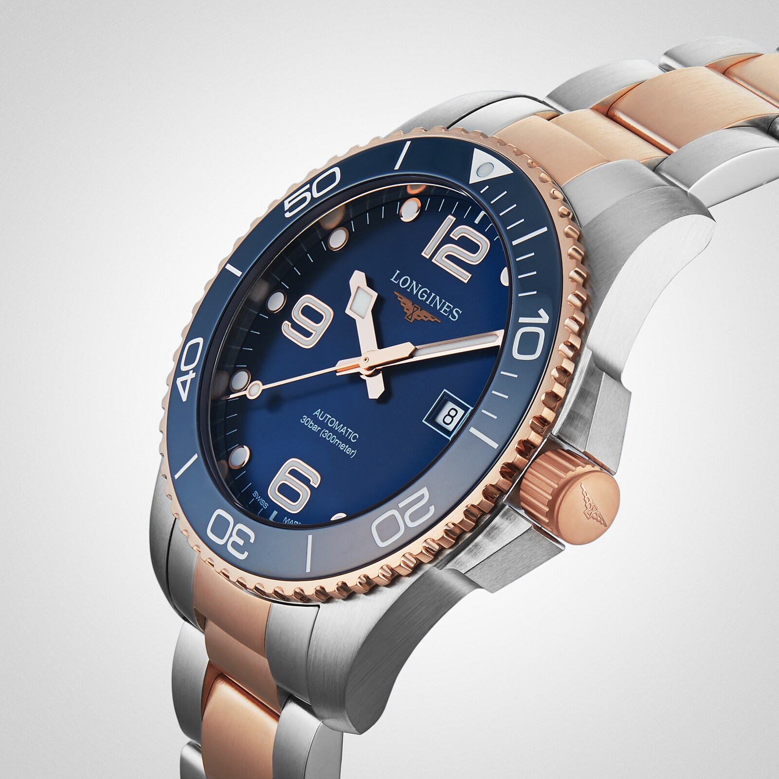 Replica Longines HydroConquest 43mm Mens details Sunray Blue L37823987 5 Replica Longines HydroConquest 43mm Mens details Sunray Blue L37823987