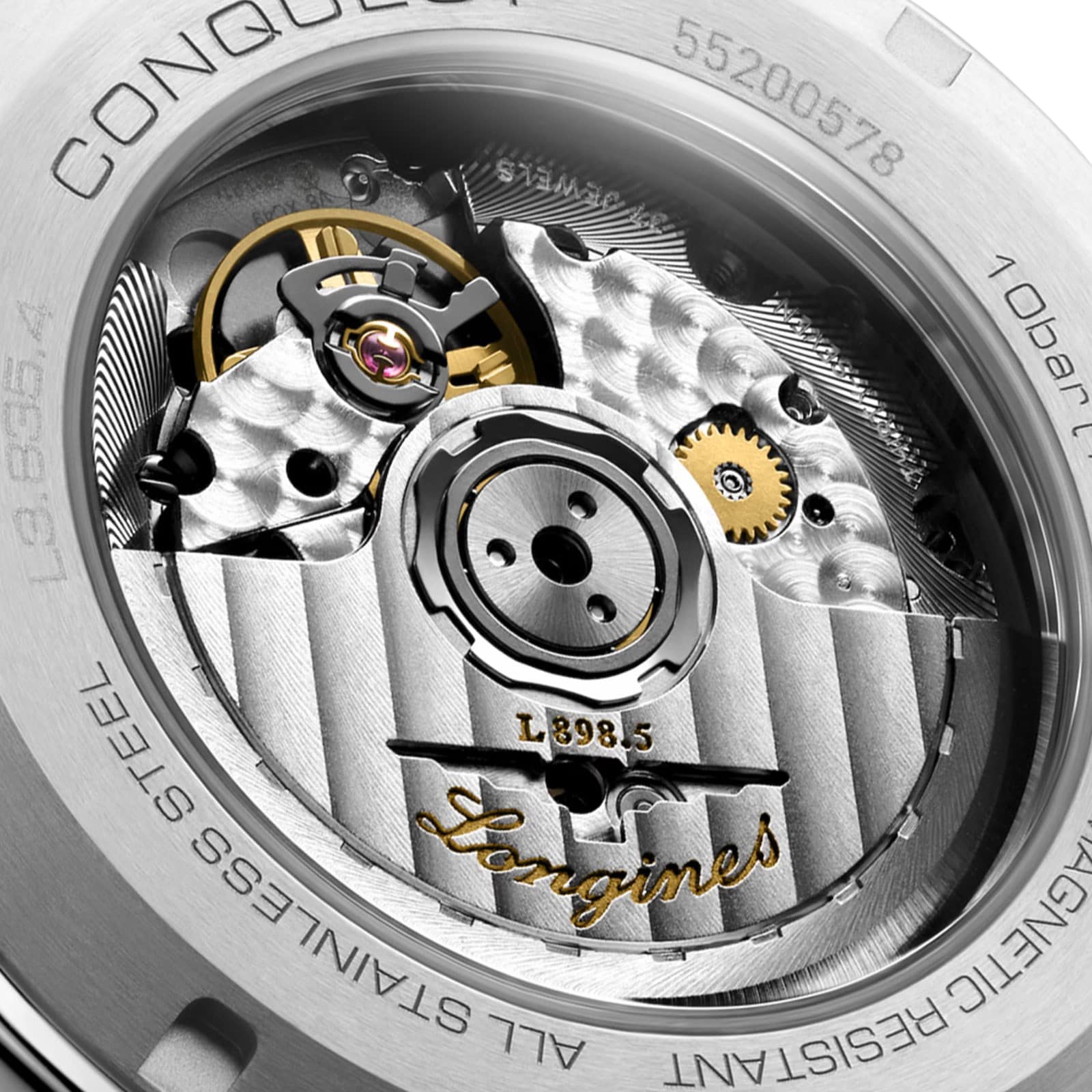 Replica Longines Conquest Chronograph 42mm Mens details Silver L38354726
