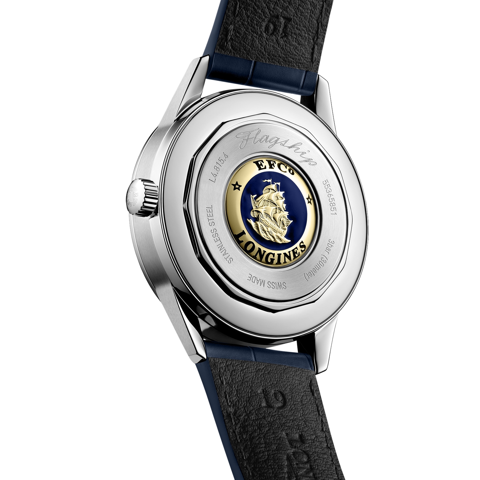 Replica Longines Elegant 38.5mm Mens details Blue L48154922 5 Replica Longines Elegant 38.5mm Mens details Blue L48154922