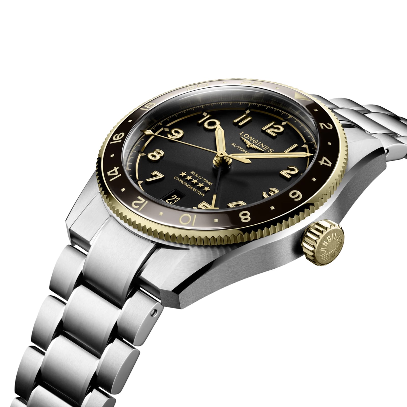 Replica Longines Spirit Zulu Time 39mm Mens details Black Stainless Steel L38025536 5 Replica Longines Spirit Zulu Time 39mm Mens details Black Stainless Steel L38025536