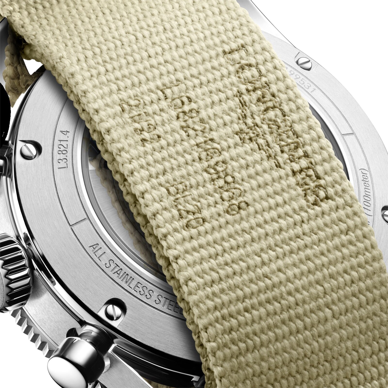 Replica Longines Spirit Flyback 42mm Steel Beige NATO Strap Black Sunray Dial L38214539 5 Replica Longines Spirit Flyback 42mm Steel Beige NATO Strap Black Sunray Dial L38214539