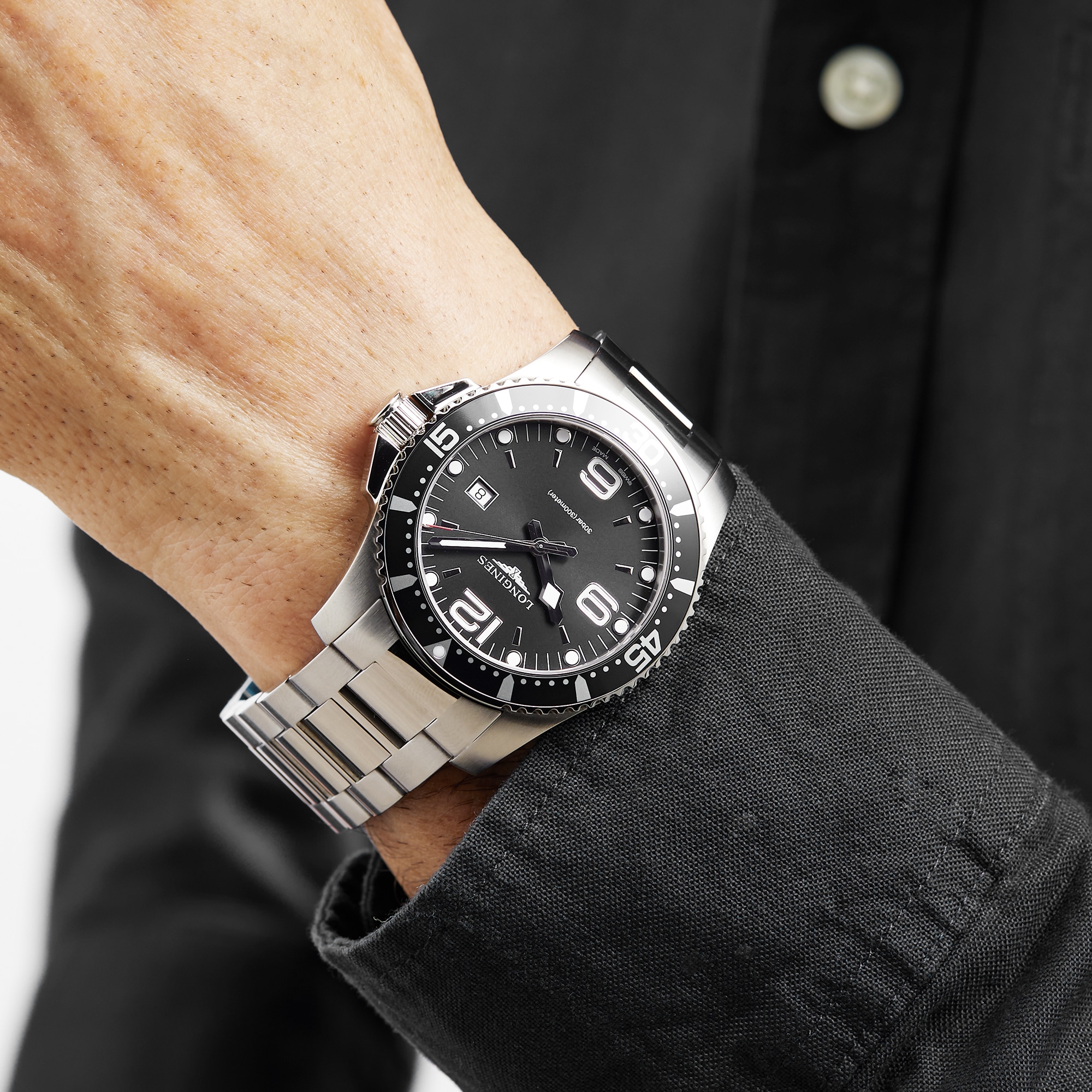 Replica Longines HydroConquest Sunray Grey Dial 41mm Automatic Diving Mens details L37814766 5 Replica Longines HydroConquest Sunray Grey Dial 41mm Automatic Diving Mens details L37814766