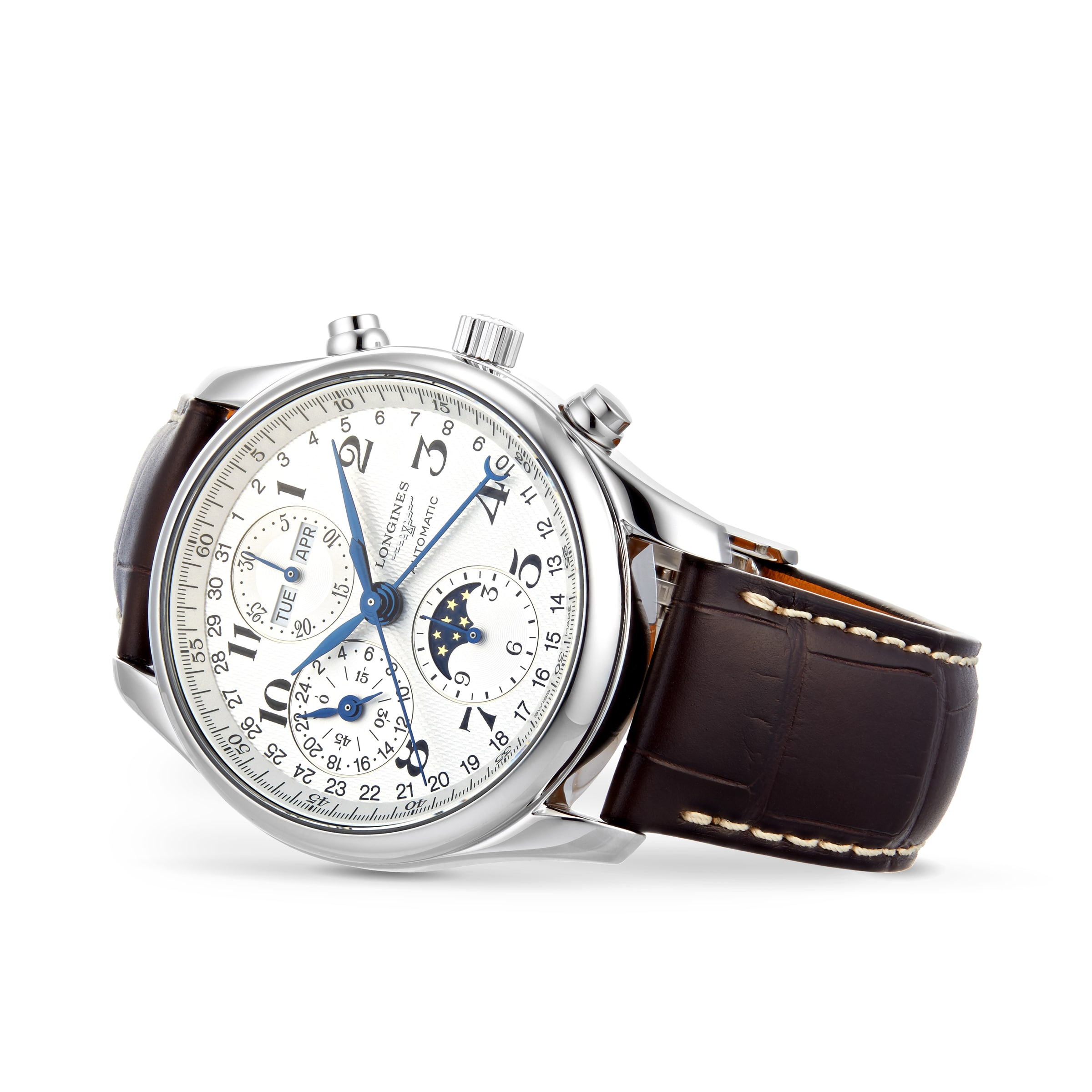 Replica Longines Master Collection 40mm Chronograph With Moon Phase Mens details L26734783 5 Replica Longines Master Collection 40mm Chronograph With Moon Phase Mens details L26734783