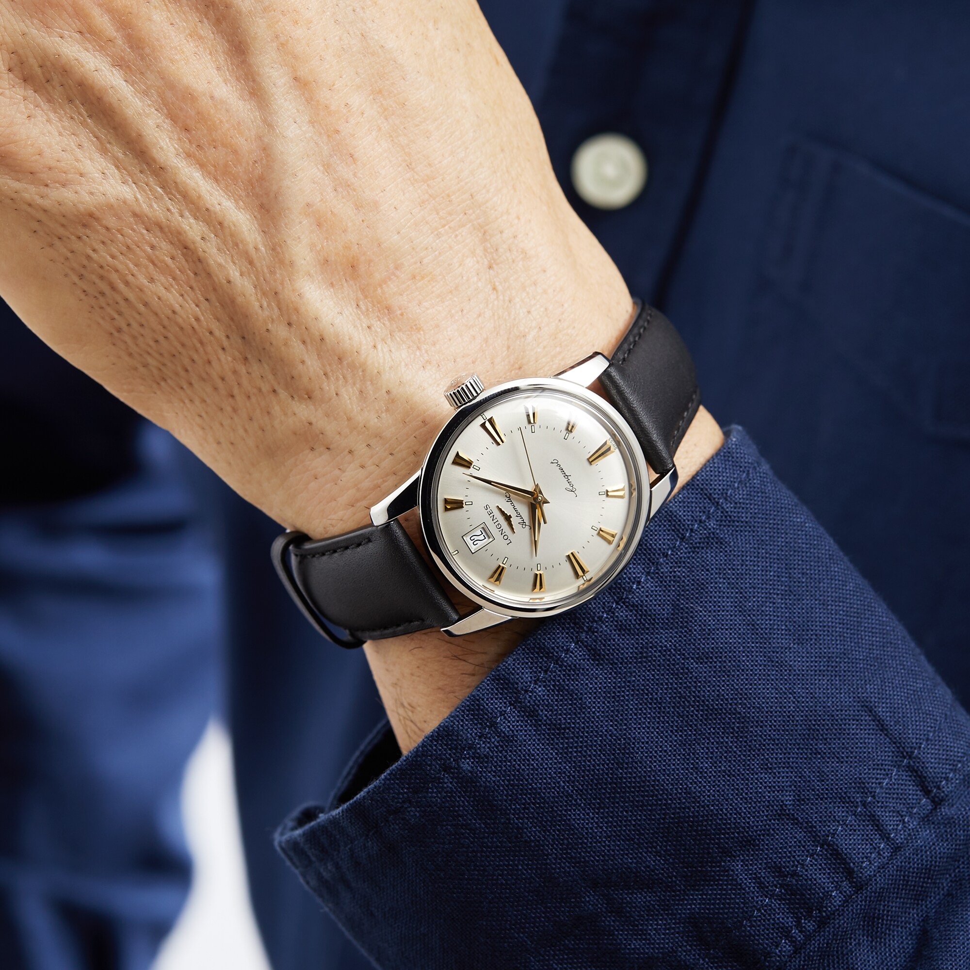 Replica Longines Heritage Mens 35mm Automatic Mens details L16114752 5 Replica Longines Heritage Mens 35mm Automatic Mens details L16114752