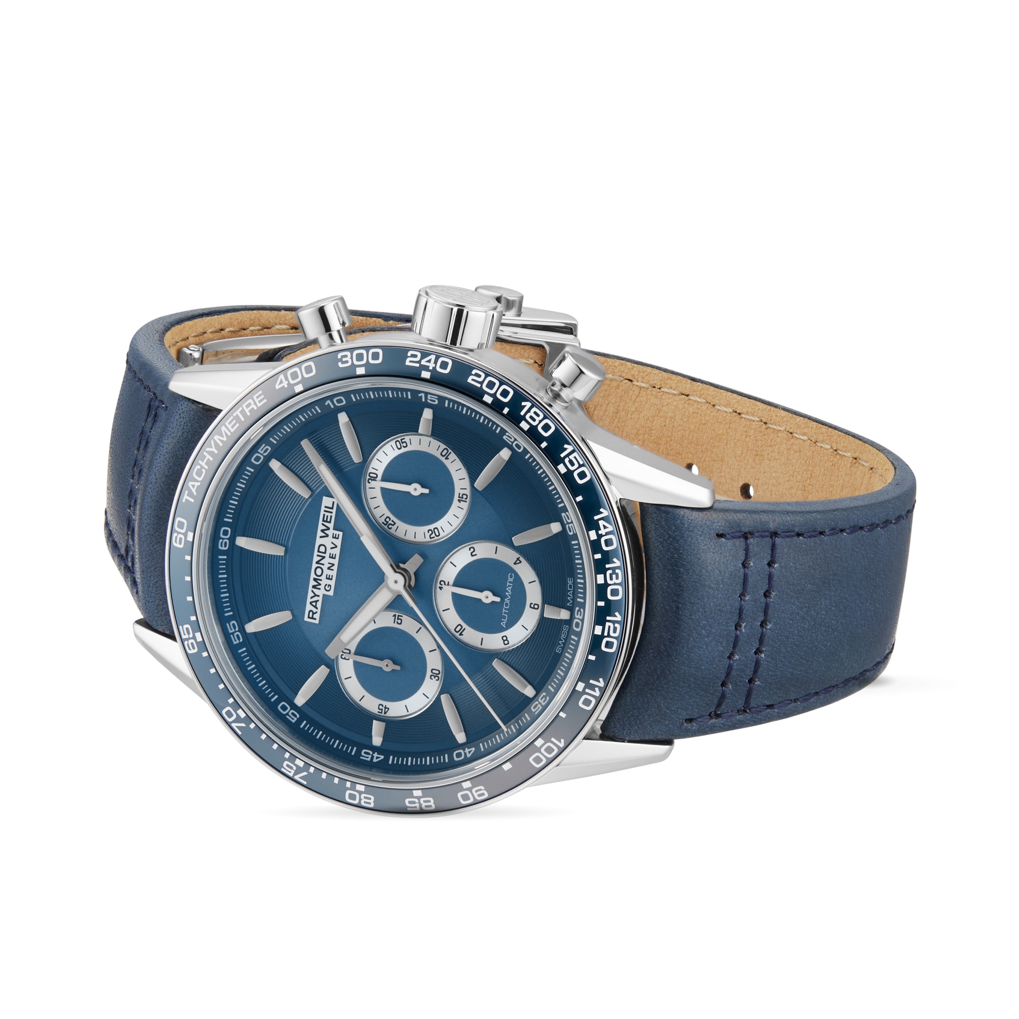 Replica Raymond Weil Freelancer Automatic Chronograph 43.5mm Mens details Blue 7741-SC3-50021