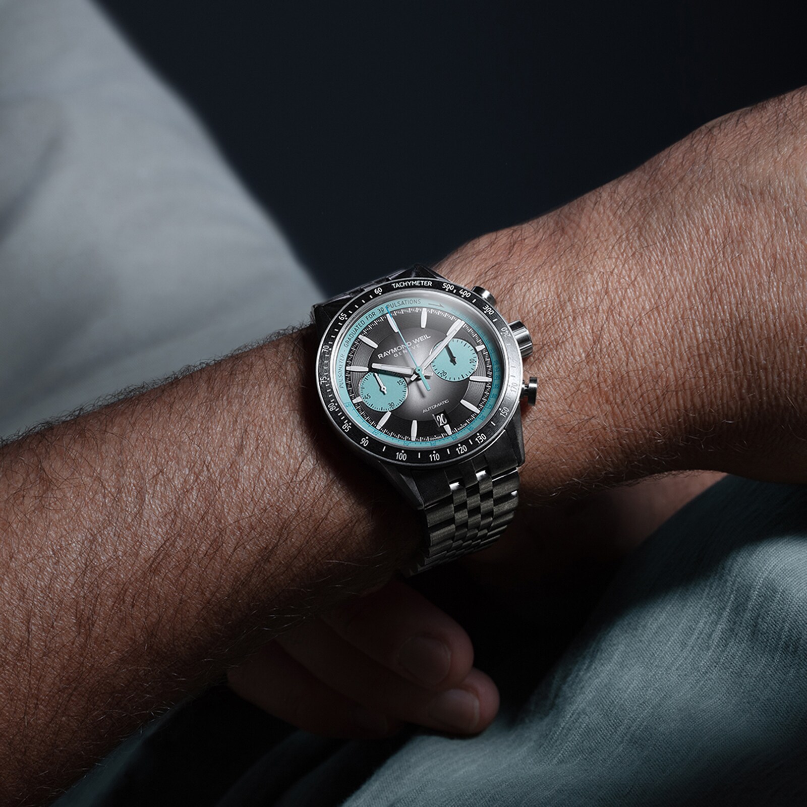 Replica Raymond Weil Freelancer Pop 43.5mm Limited Edition Mens details Black 7780-TI-20425 5 Replica Raymond Weil Freelancer Pop 43.5mm Limited Edition Mens details Black 7780-TI-20425
