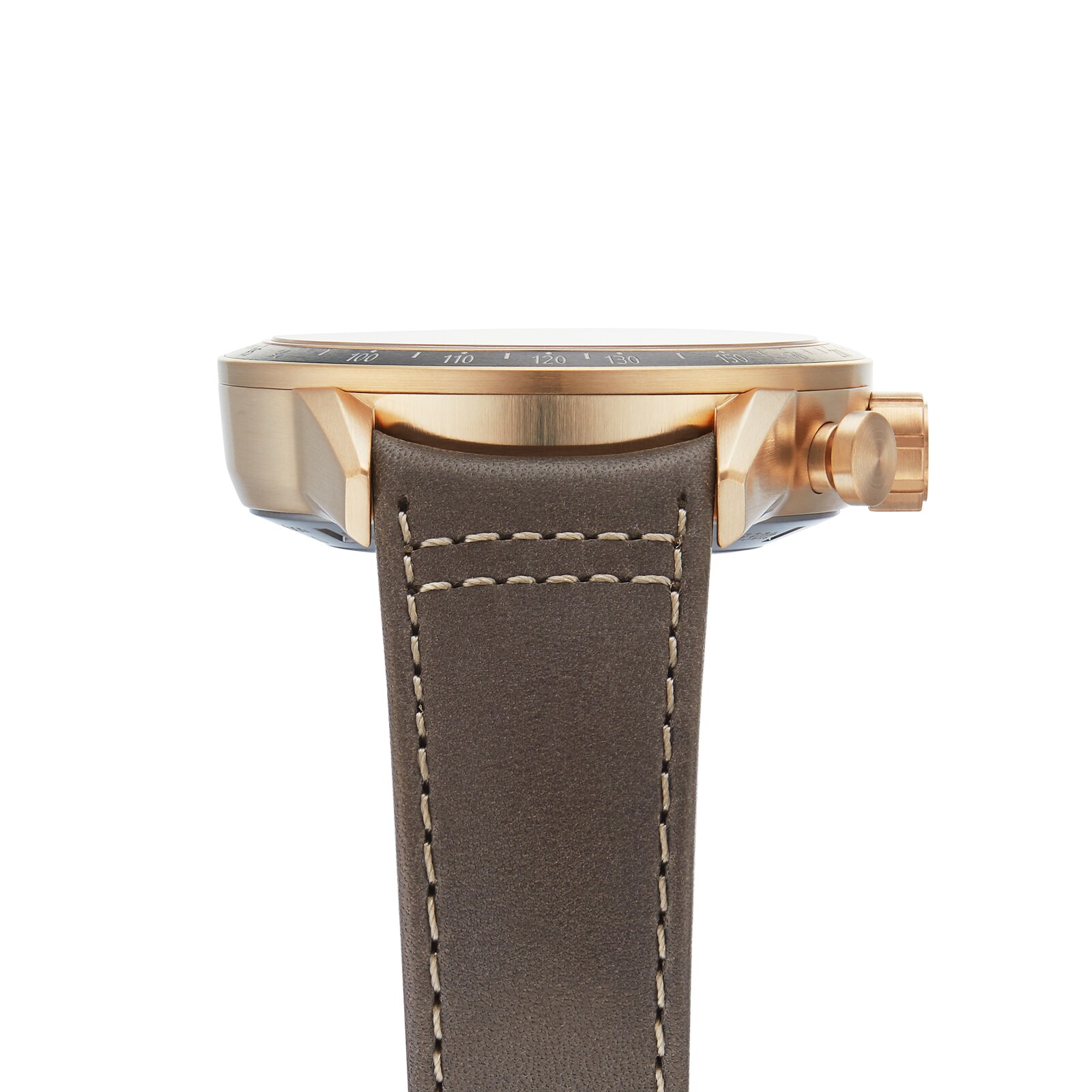 Replica Raymond Weil Freelancer Bronze Chronograph Leather details 43.5mm 7780-B1-20422