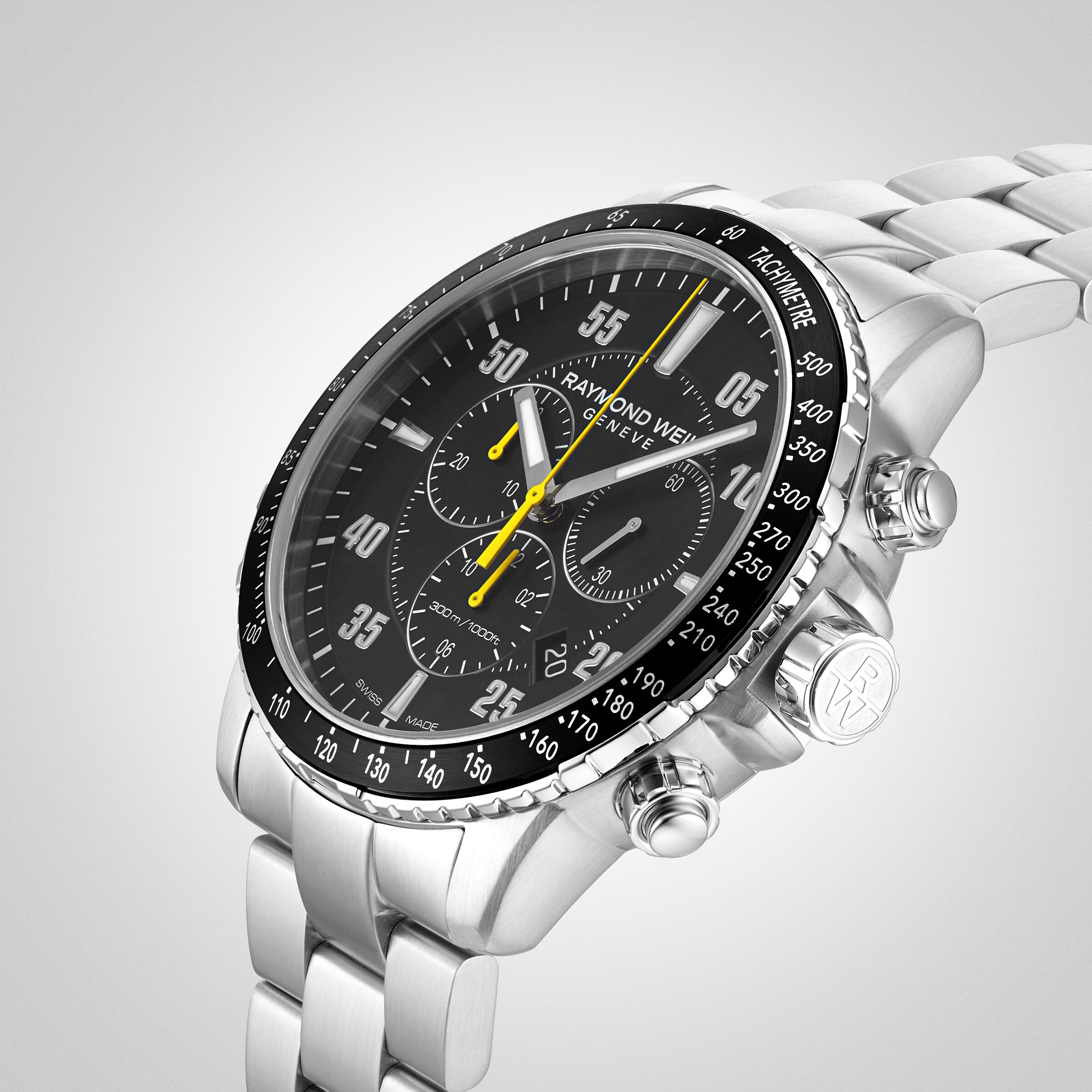 Replica Raymond Weil Black Steel Chronograph Mens Quartz details 8570-ST2-05207 5 Replica Raymond Weil Black Steel Chronograph Mens Quartz details 8570-ST2-05207