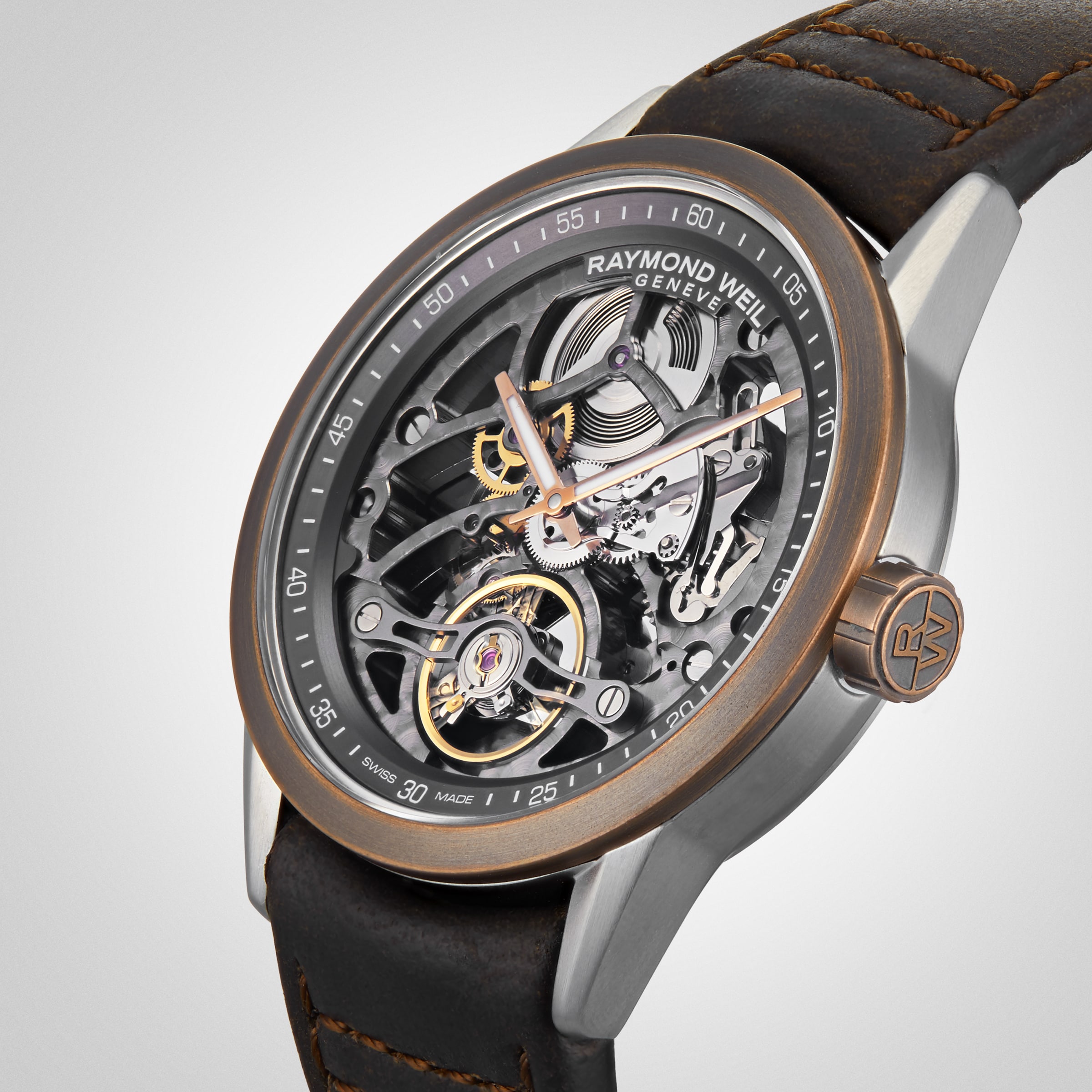 Replica Raymond Weil Freelancer Skeleton 42mm Mens details 2785-SBC-60000