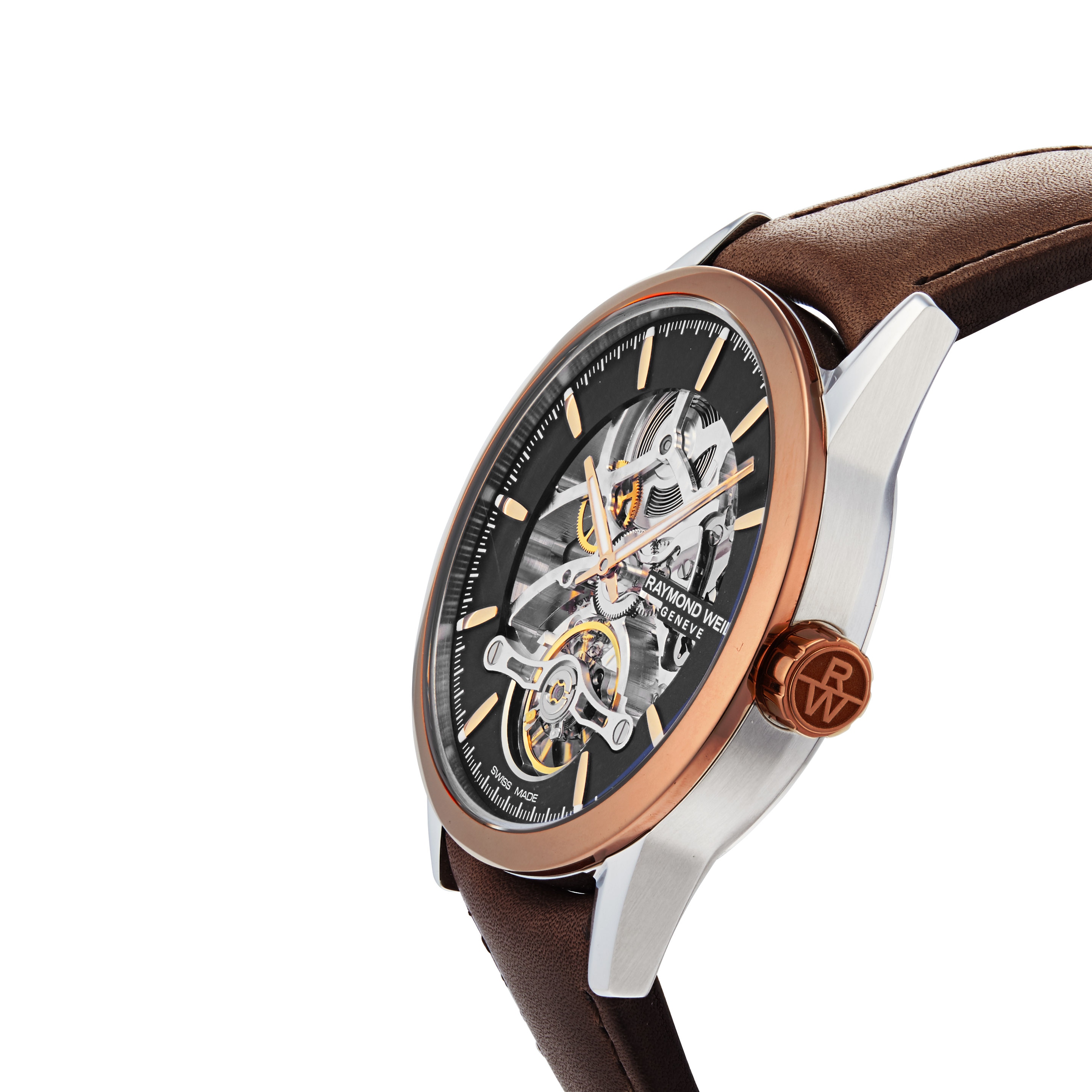 Replica Raymond Weil Freelancer Skeleton 42mm Mens details 2785-SC5-20001