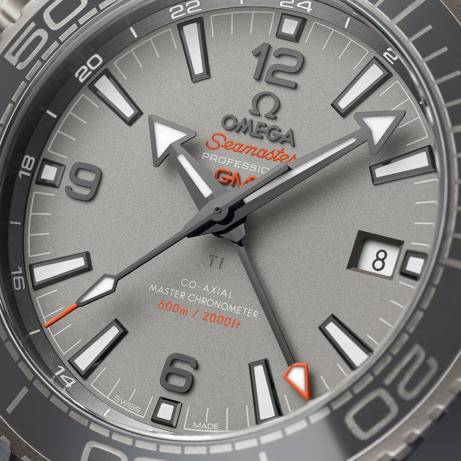 Replica Omega Seamaster Planet Ocean 600M Co-Axial Master Chronometer GMT 45.5mm Mens details Grey O21592462299002