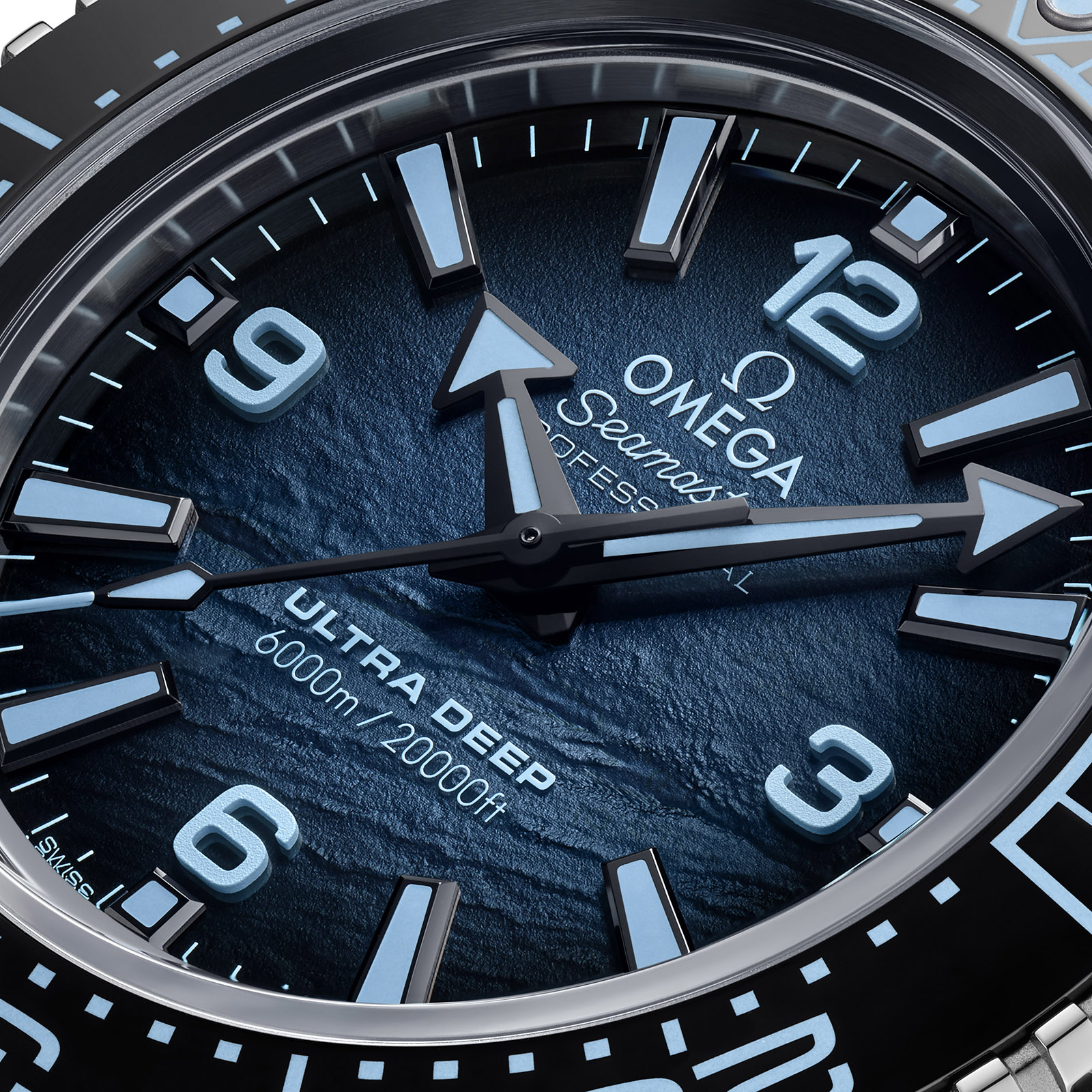 Replica Omega Seamaster Planet Ocean 6000M Co-Axial Master Chronometer 45.5mm Summer Blue O21530462103002