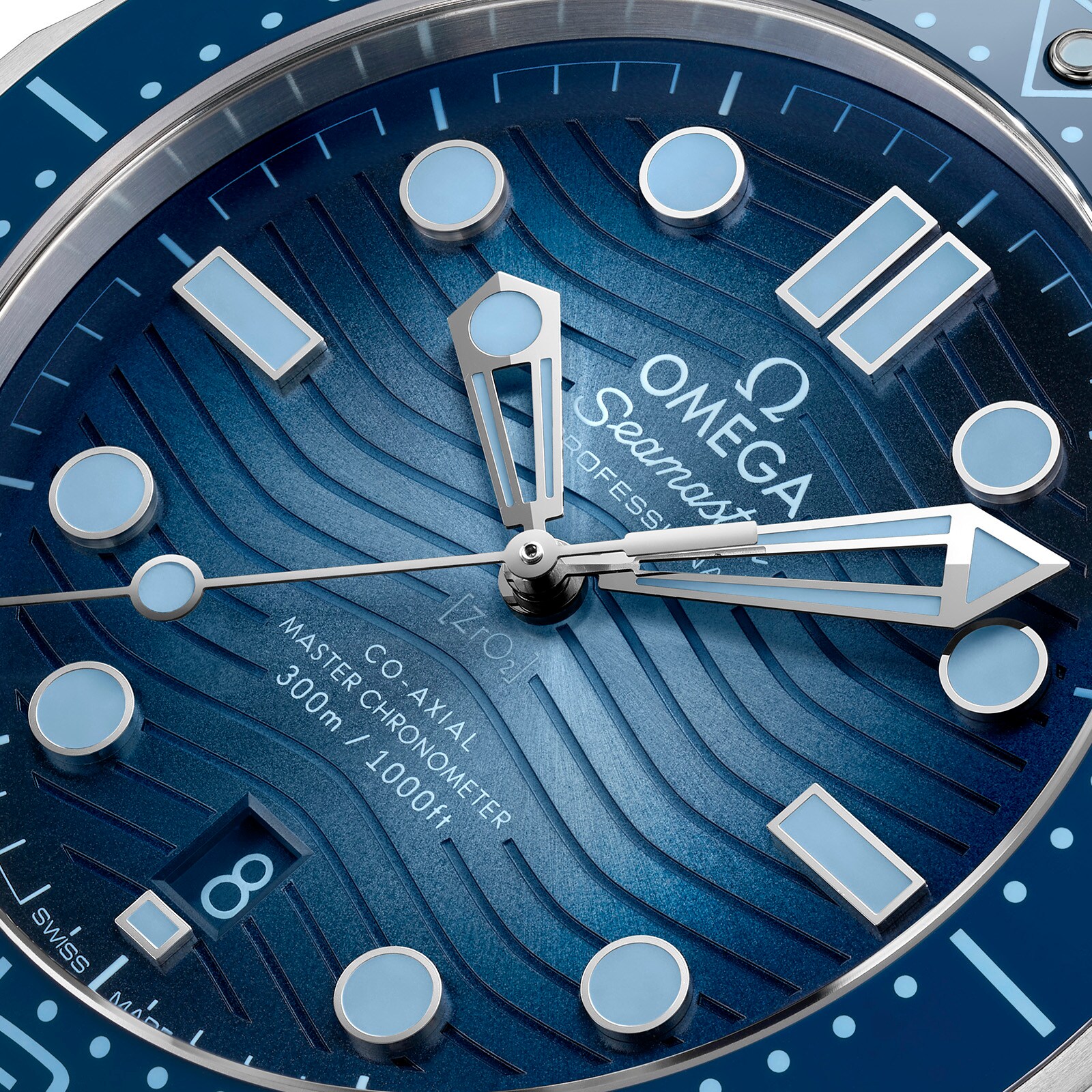 Replica Omega Seamaster Diver 300M Co-Axial Master Chronometer 42mm Summer Blue O21032422003002 5 Replica Omega Seamaster Diver 300M Co-Axial Master Chronometer 42mm Summer Blue O21032422003002