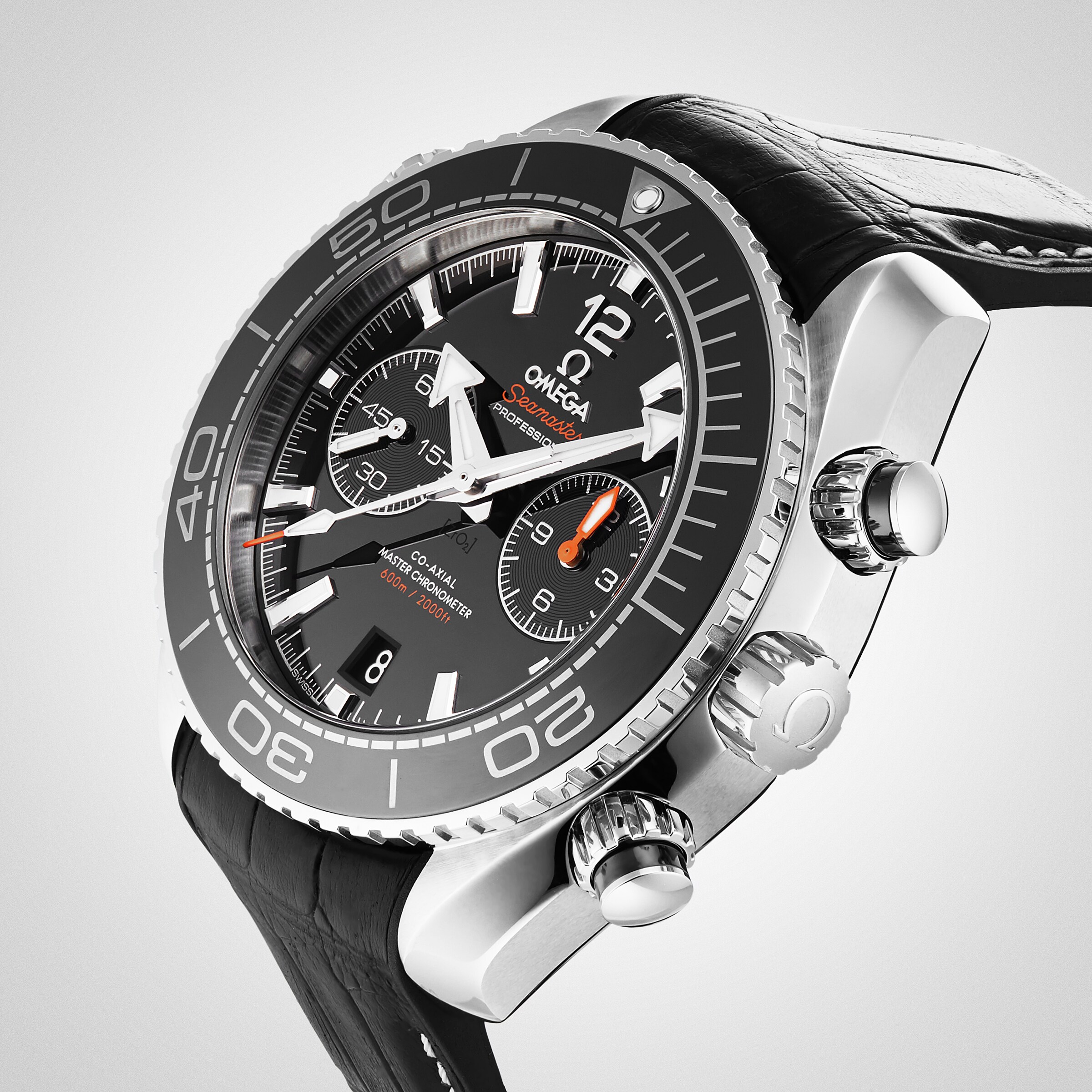 Replica Omega Seamaster Planet Ocean Chronograph 45.5mm Mens details O21533465101001