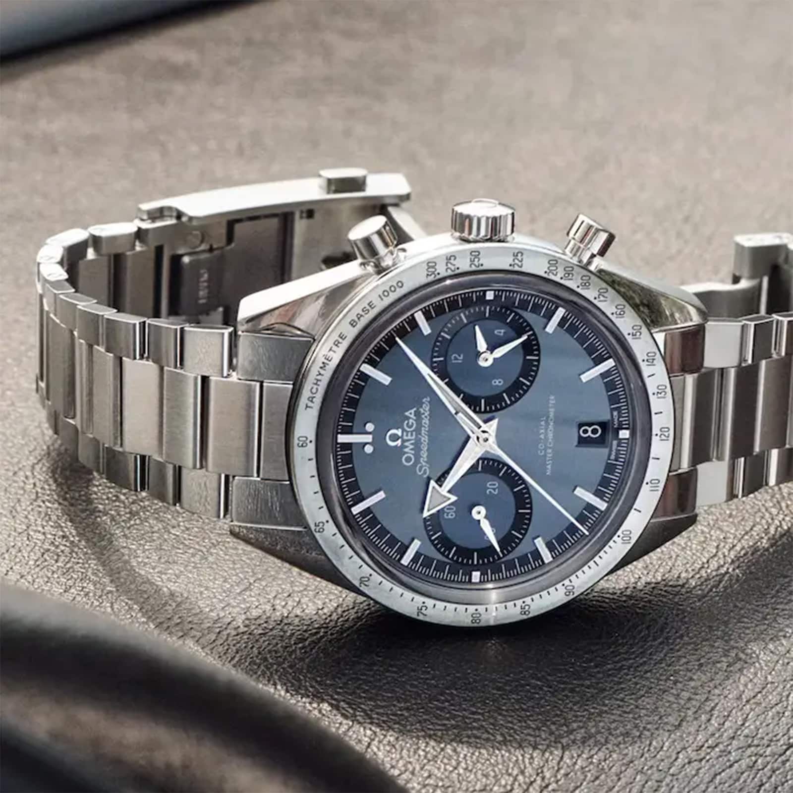 Replica Omega Speedmaster 57 Co-Axial Master Chronometer Chronograph 40.5mm Mens details Blue O33210415103001