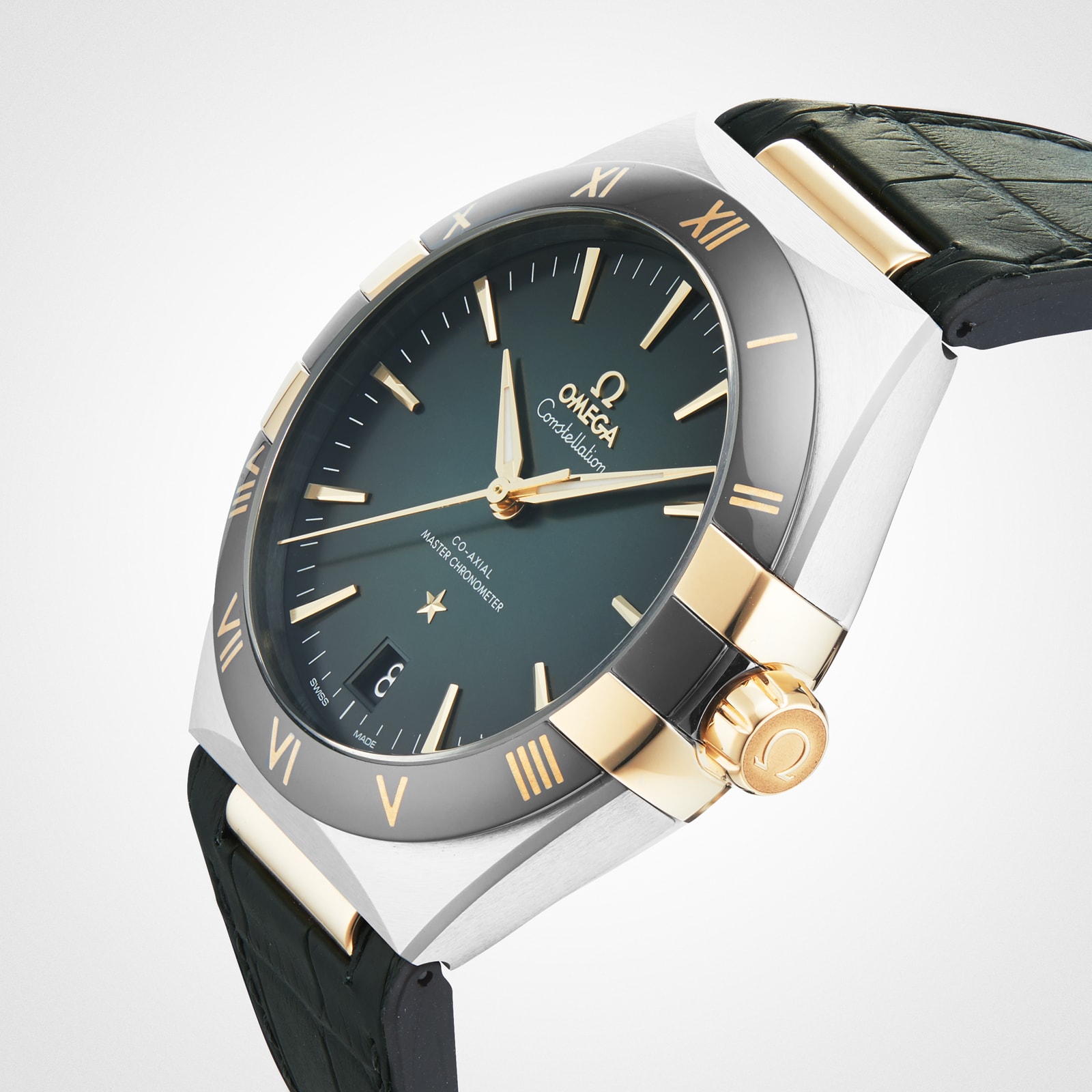 Replica Omega Constellation Co-Axial Master Chronometer 41mm Mens details Green O13123412110001
