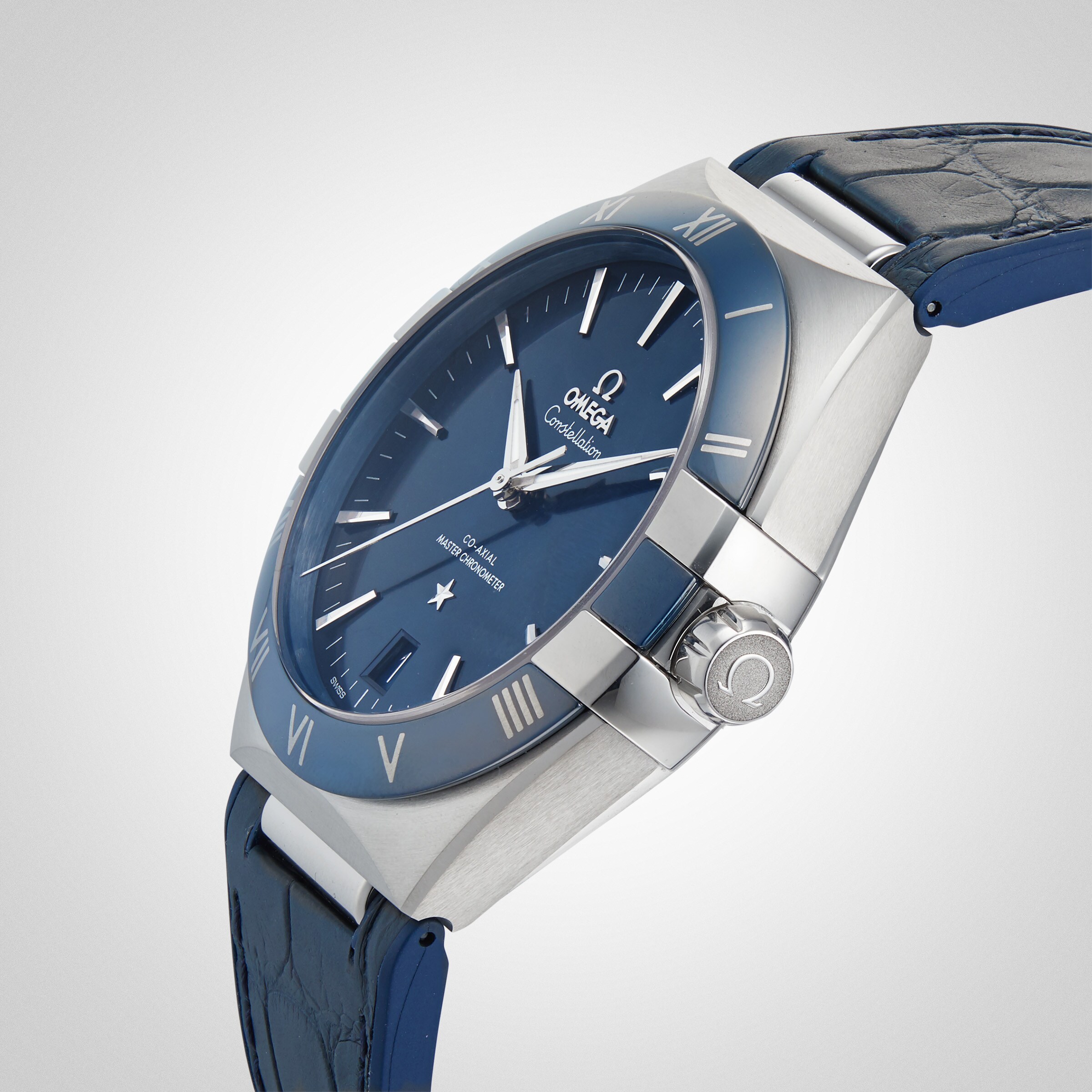 Replica Omega Constellation Co-Axial Master Chronometer 41mm Mens details Blue O13133412103001