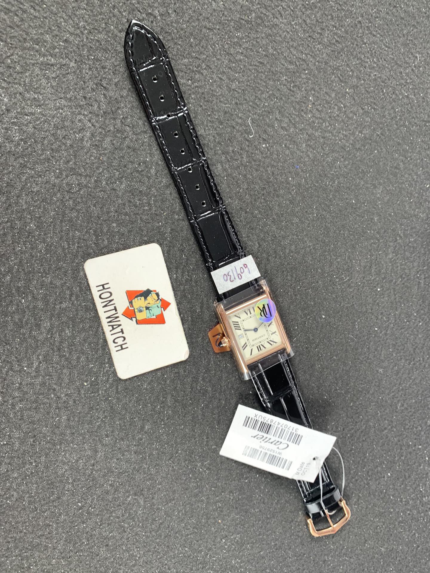 Replica Cartier Men Tank Rose Gold