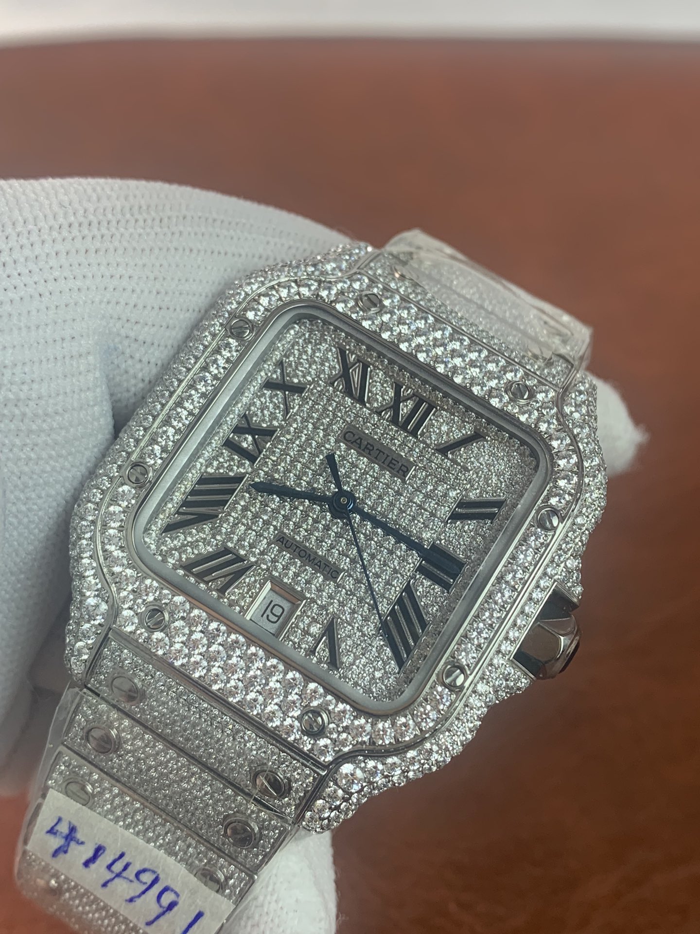 Replica Cartier Men Santos De Cartier WSSA0009 ICED 6 Replica Cartier Men Santos De Cartier WSSA0009 ICED