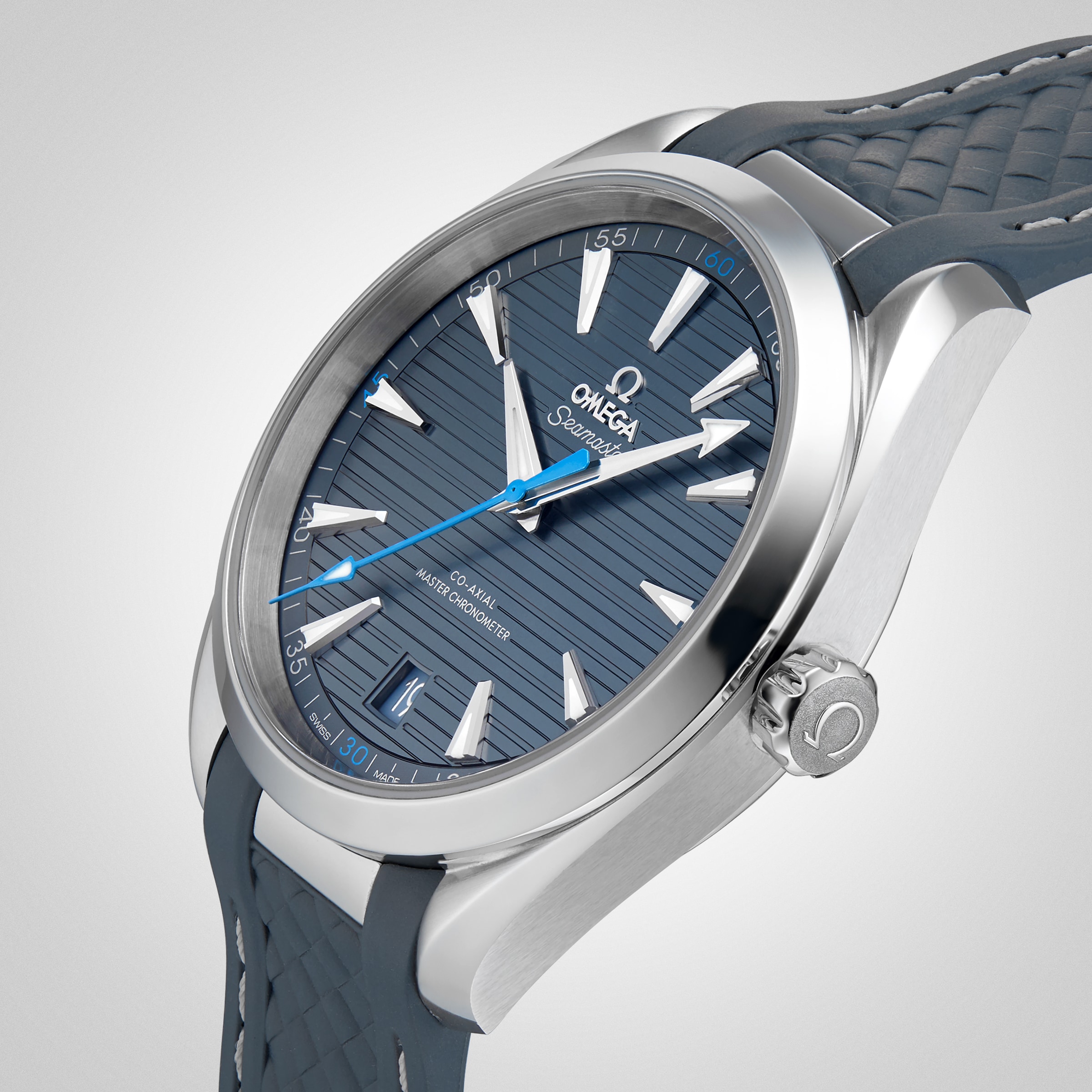 Replica Omega Seamaster Aqua Terra 150M Mens Blue Dial 41mm Automatic Co-Axial details O22012412103002