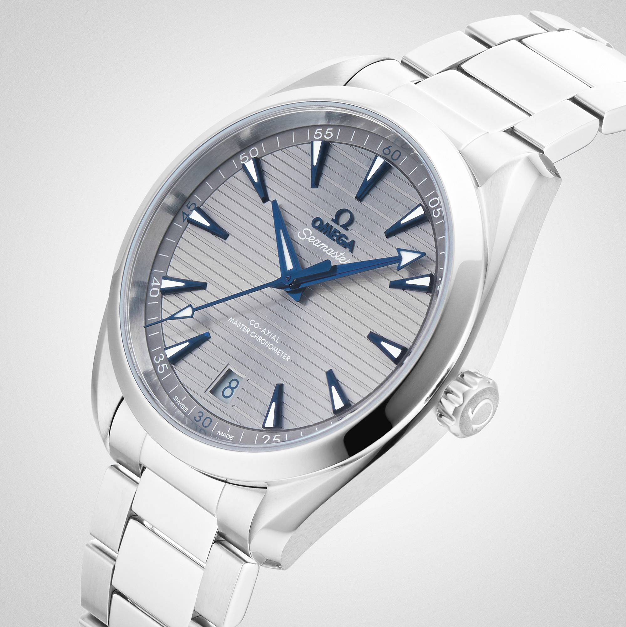 Replica Omega Seamaster Aqua Terra 150M Mens Grey Dial 41mm Automatic Co-Axial details O22010412106001