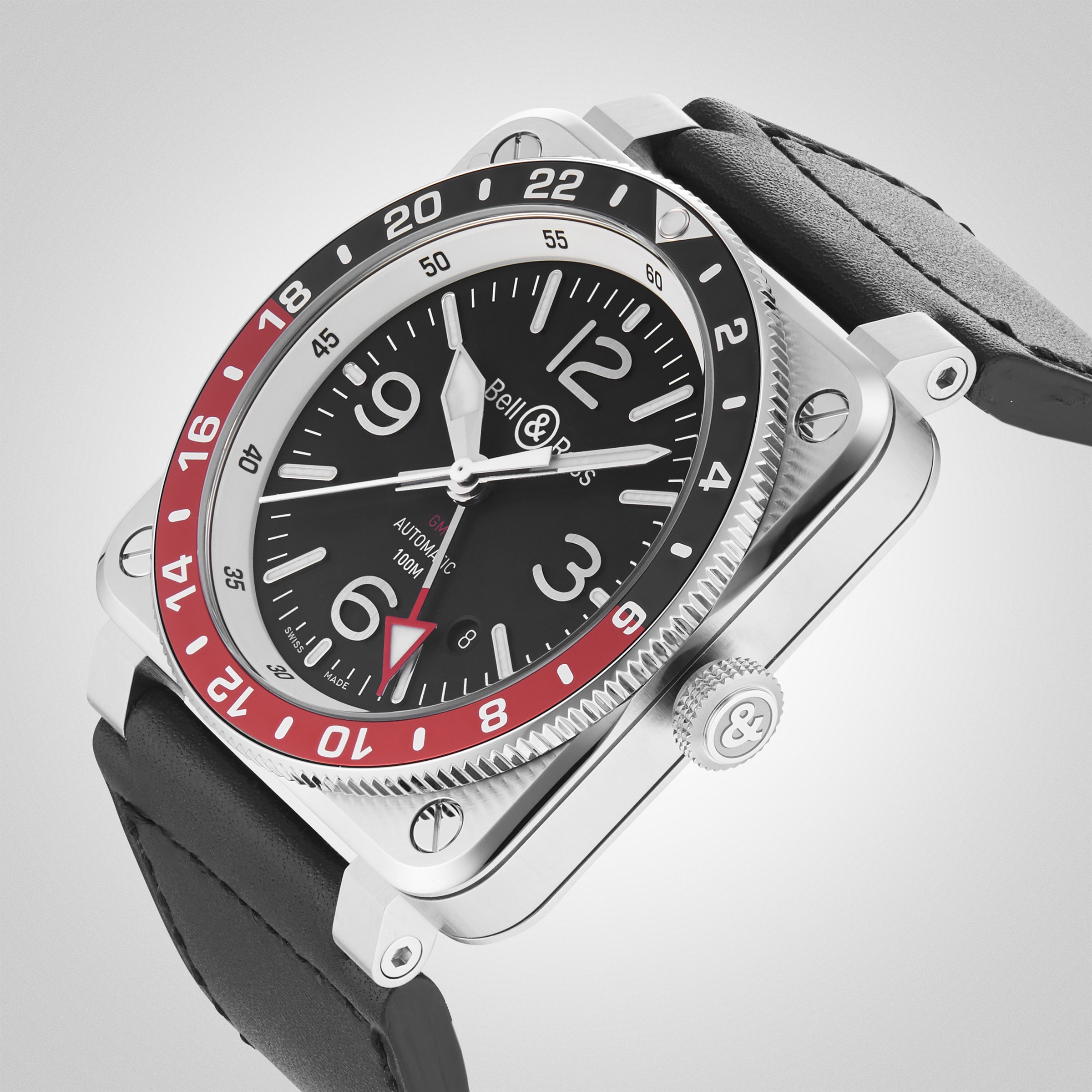 Replica Bell & Ross BR 03-93 GMT 42mm BR0393-BL-ST/SCA