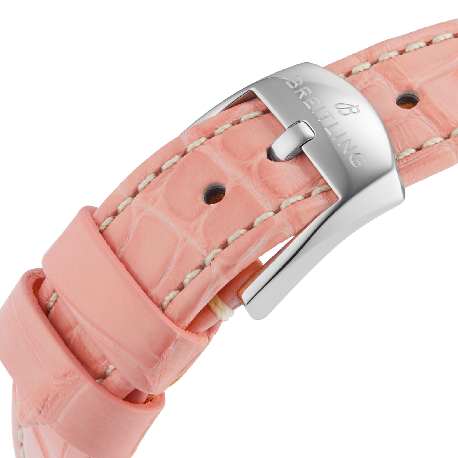 Replica Breitling Navitimer 32mm Ladies details Pink Mother Of Pearl Alligator A77320D91K1P1