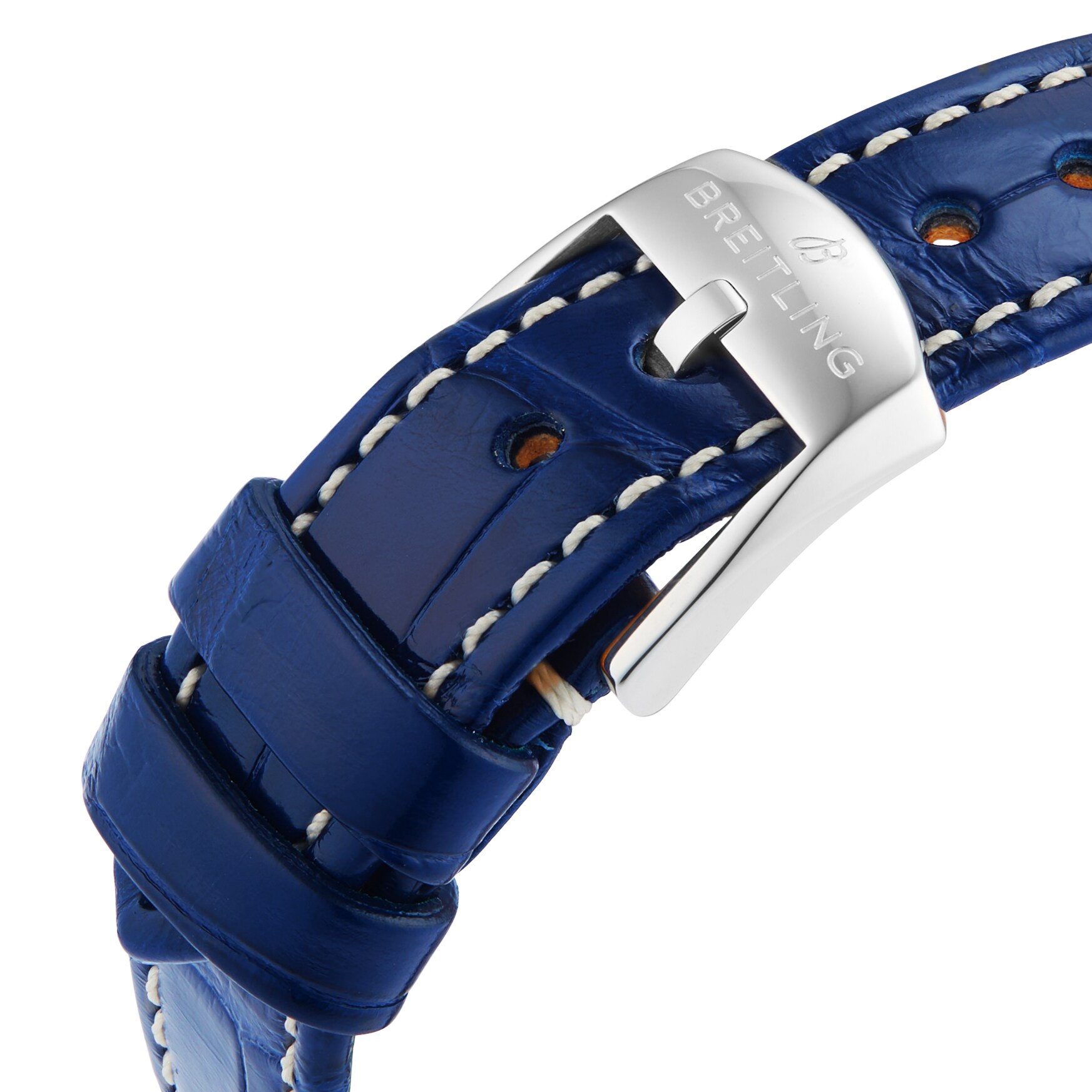 Replica Breitling Navitimer 32mm Ladies details Blue Mother Of Pearl Alligator A77320171C1P1