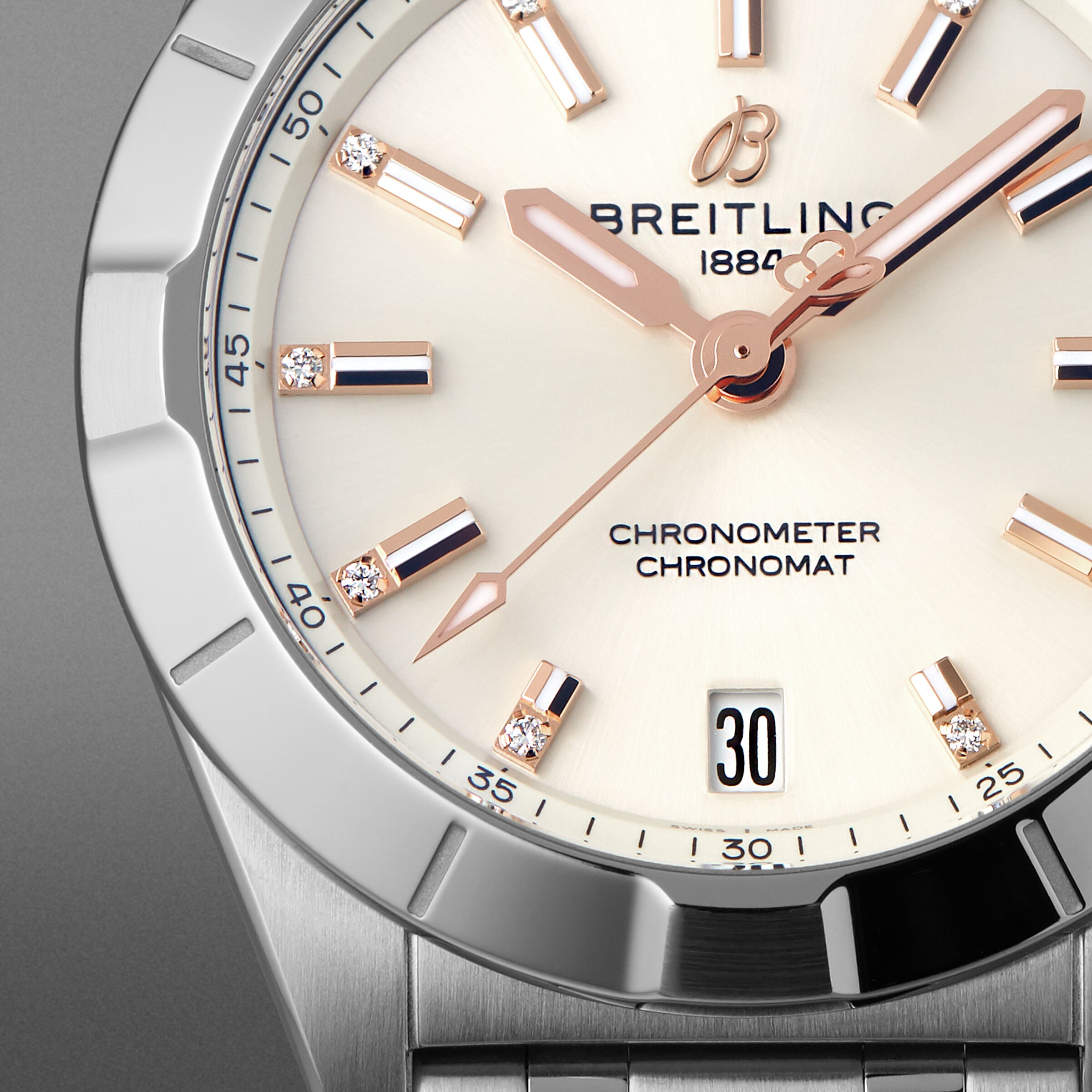 Replica Breitling Chronomat 32 Stainless Steel - White details A77310101A3A1 6 Replica Breitling Chronomat 32 Stainless Steel - White details A77310101A3A1