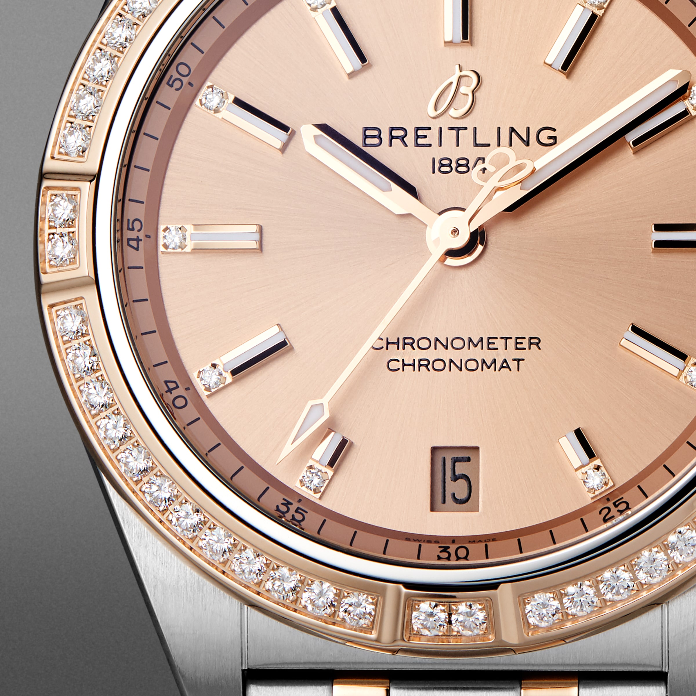 Replica Breitling Chronomat Automatic 36 Stainless Steel  18k Red Gold details U10380591K1U1