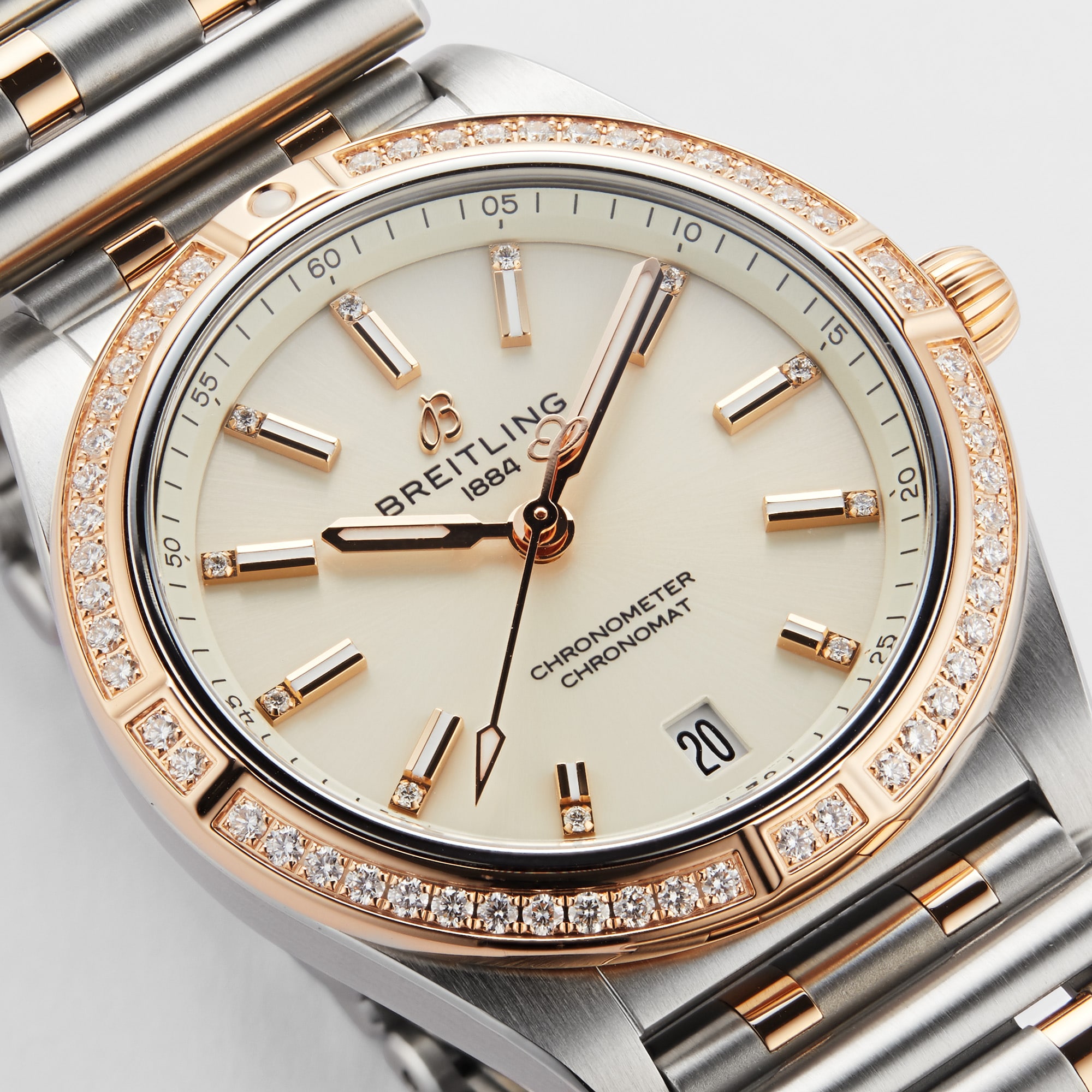 Replica Breitling Chronomat Automatic 36 Stainless Steel 18k Red Gold details U10380591A1U1 6 Replica Breitling Chronomat Automatic 36 Stainless Steel 18k Red Gold details U10380591A1U1