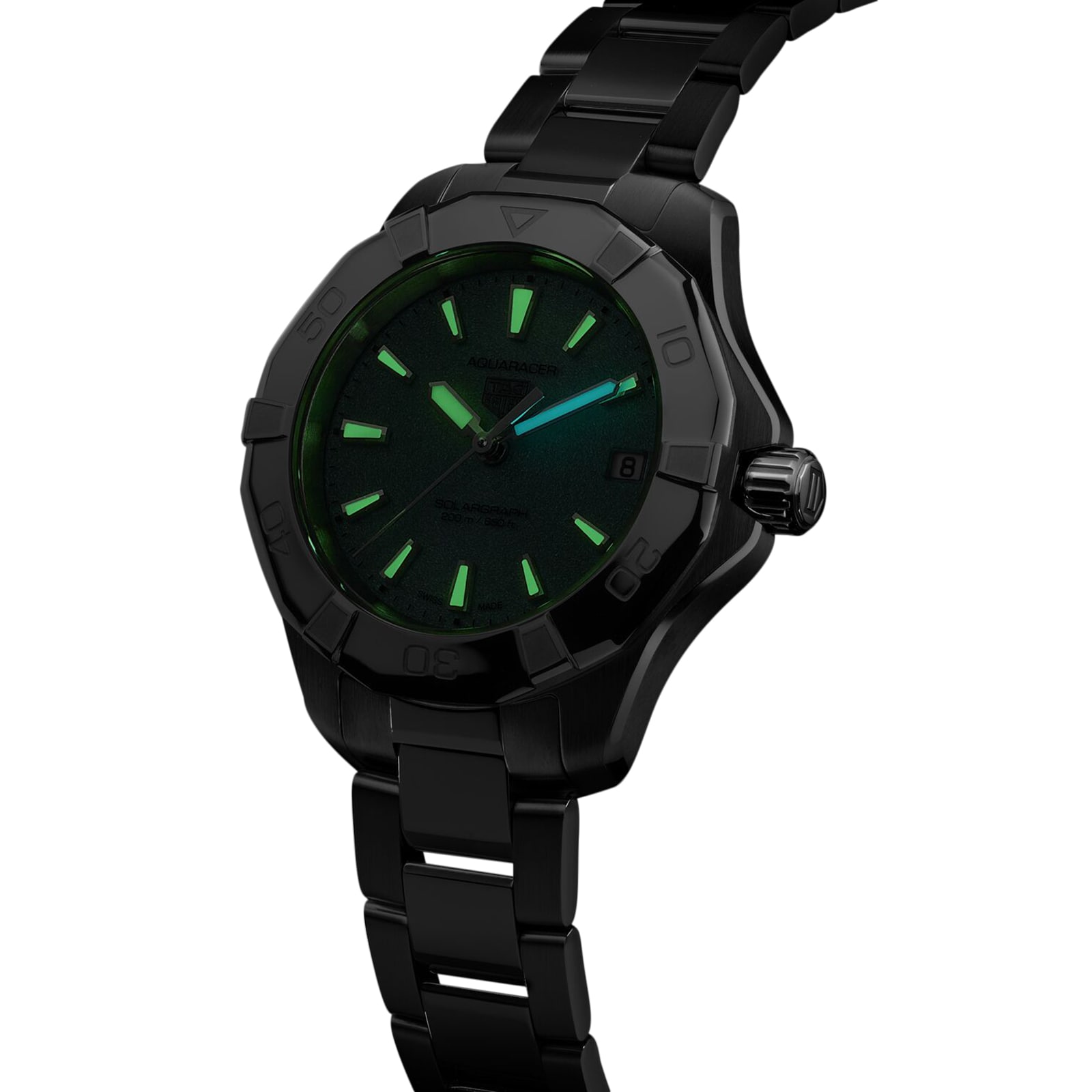 Replica TAG Heuer Aquaracer Professional 200 Solargraph 34mm Ladies details Turquoise WBP1315.BA0005 6 Replica TAG Heuer Aquaracer Professional 200 Solargraph 34mm Ladies details Turquoise WBP1315.BA0005