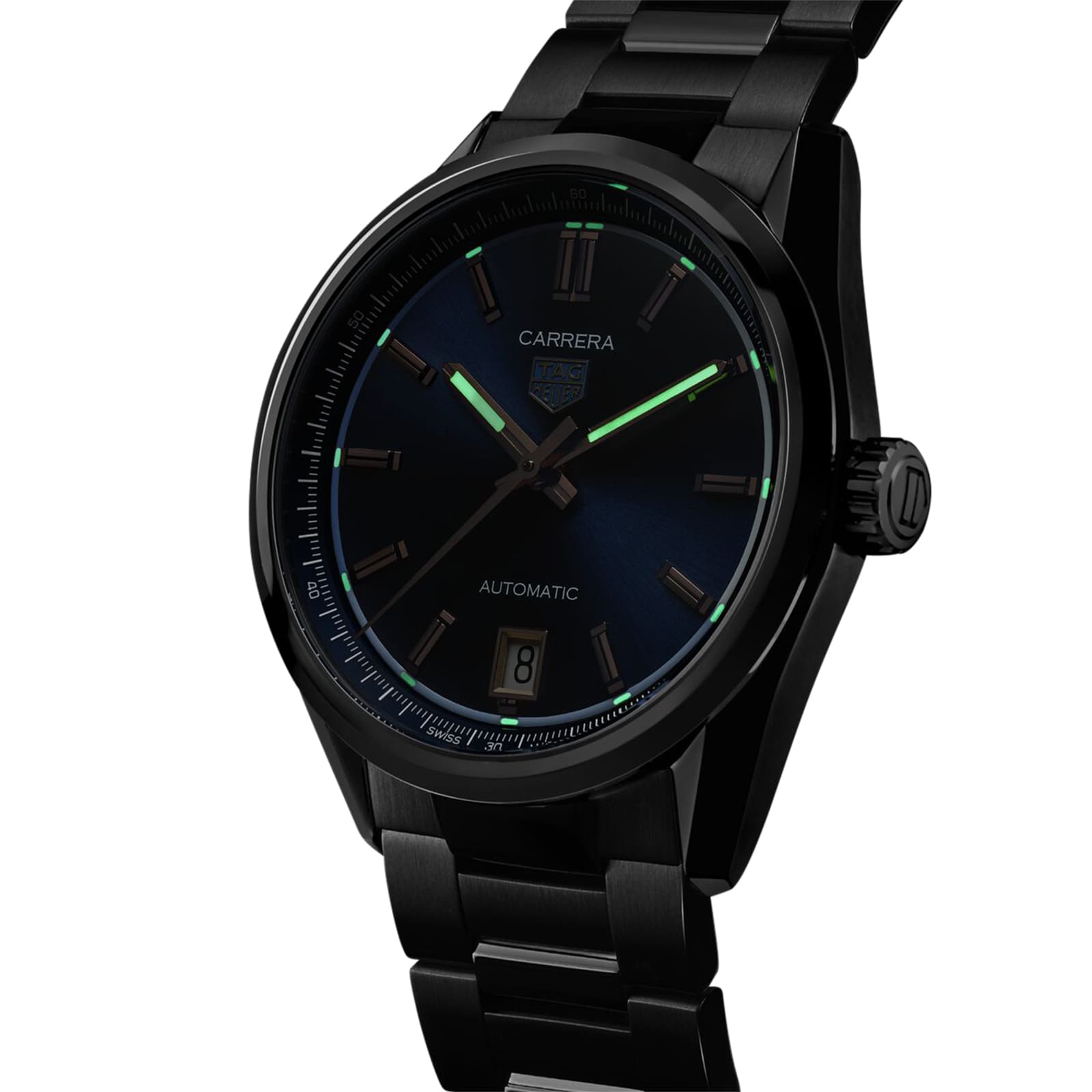 Replica TAG Heuer Carrera Date 36mm Ladies details Deep Blue WBN2311.BA0001