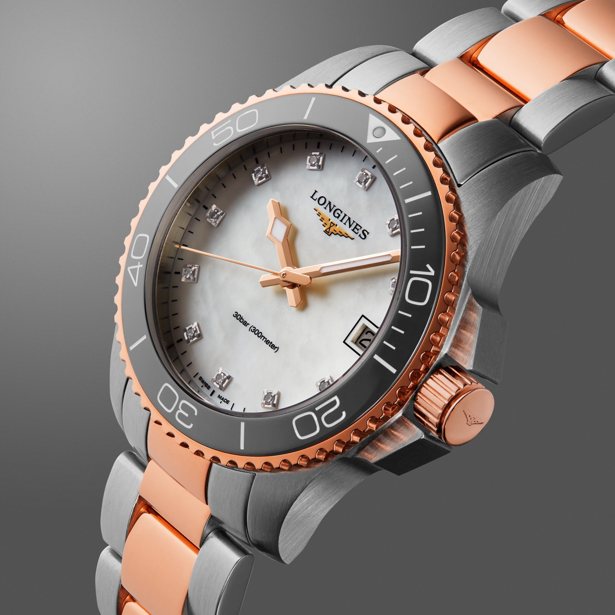 Replica Longines Hydroconquest 32mm Ladies details Mother Of Pearl Rose Exclusive to The details es Of Switzerland Group L33703896 6 Replica Longines Hydroconquest 32mm Ladies details Mother Of Pearl Rose Exclusive to The details es Of Switzerland Group L33703896