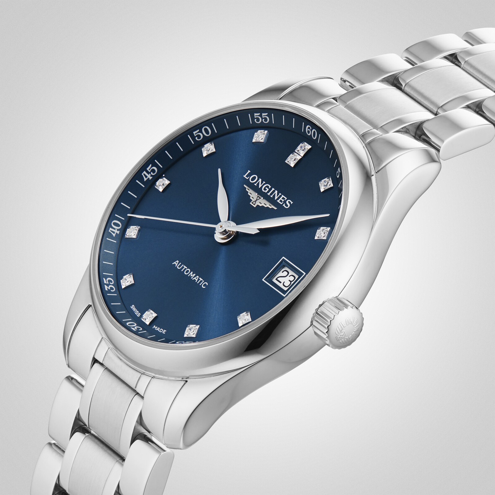 Replica Longines Master Collection 34mm Ladies details Blue L23574976 6 Replica Longines Master Collection 34mm Ladies details Blue L23574976