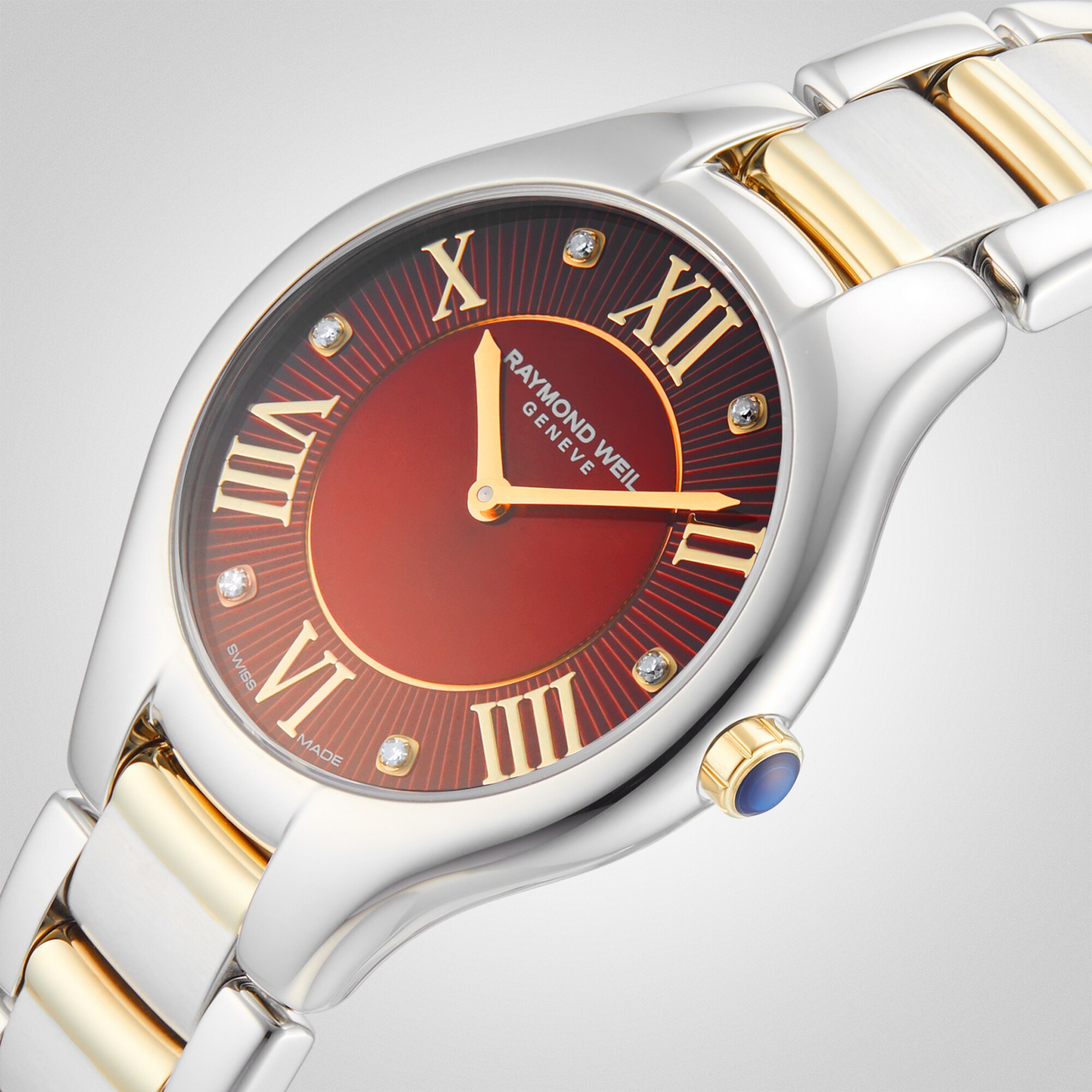 Replica Raymond Weil Noemia Ladies details 32mm Red Dial 5132-STP-00456 6 Replica Raymond Weil Noemia Ladies details 32mm Red Dial 5132-STP-00456