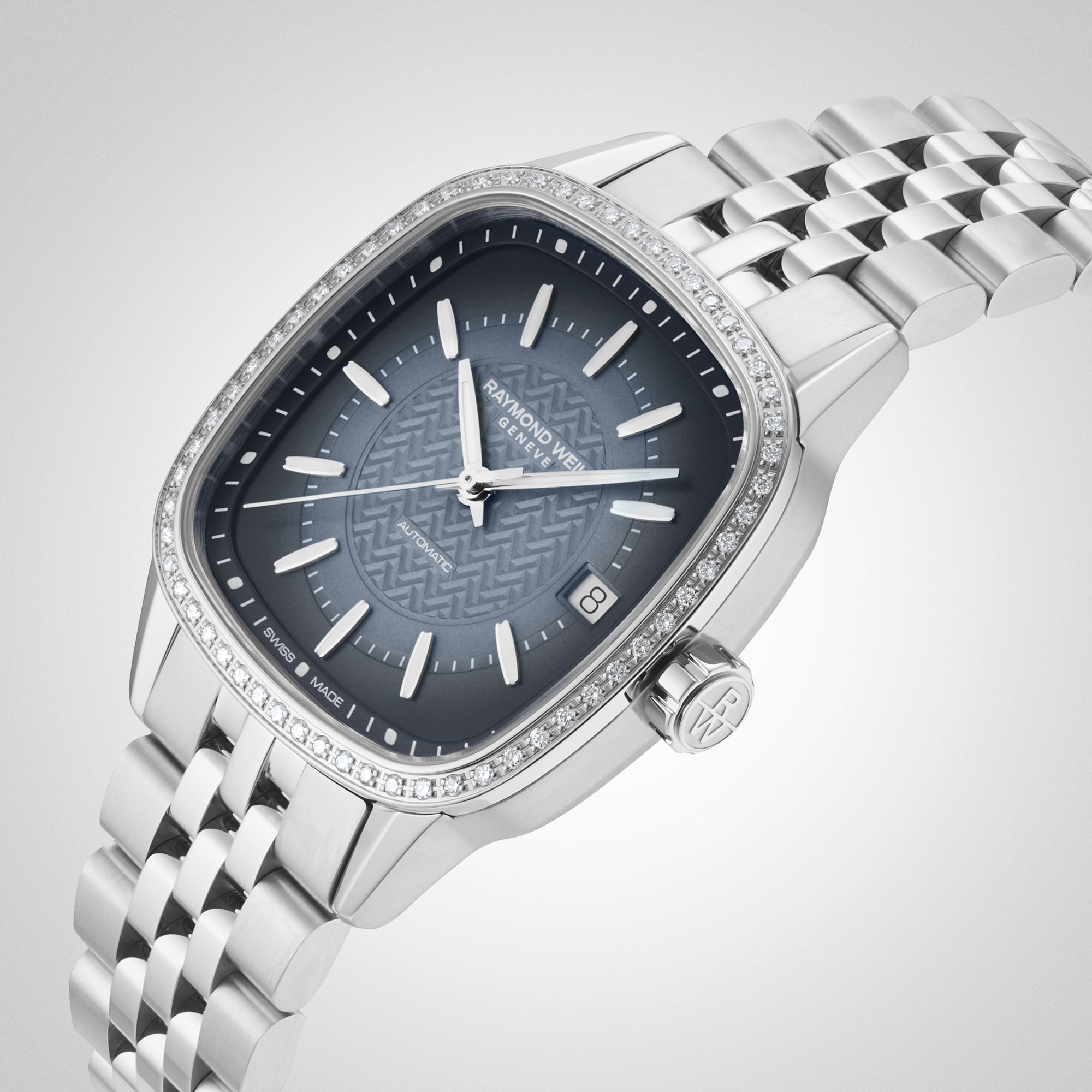 Replica Raymond Weil Freelancer Automatic 34.5mm x 34.5mm Ladies details Lab Grown Diamonds Blue 2490-STS-50051 6 Replica Raymond Weil Freelancer Automatic 34.5mm x 34.5mm Ladies details Lab Grown Diamonds Blue 2490-STS-50051