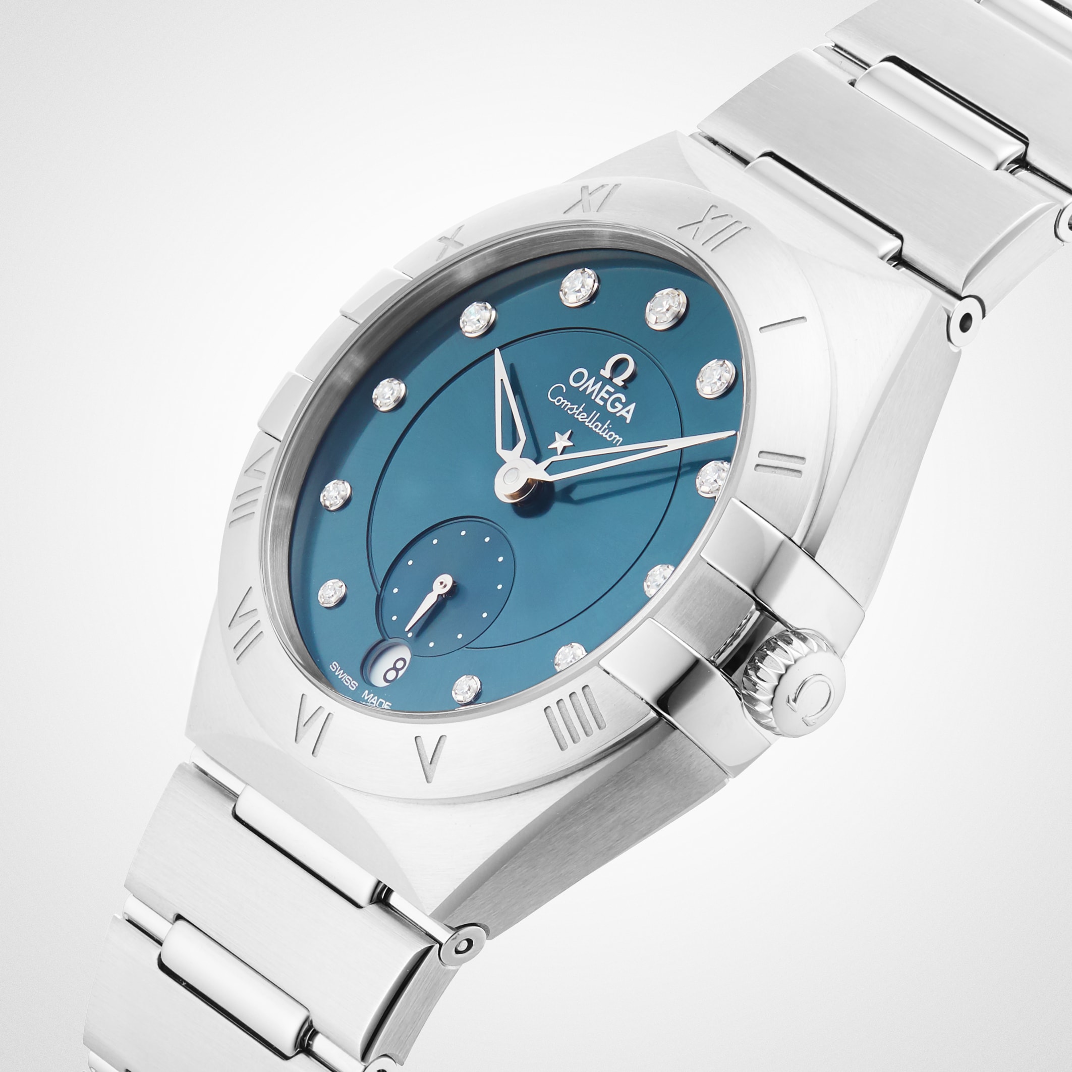 Replica Omega Constellation Co-Axial Master Chronometer Small Seconds 34mm Ladies details O13110342053001