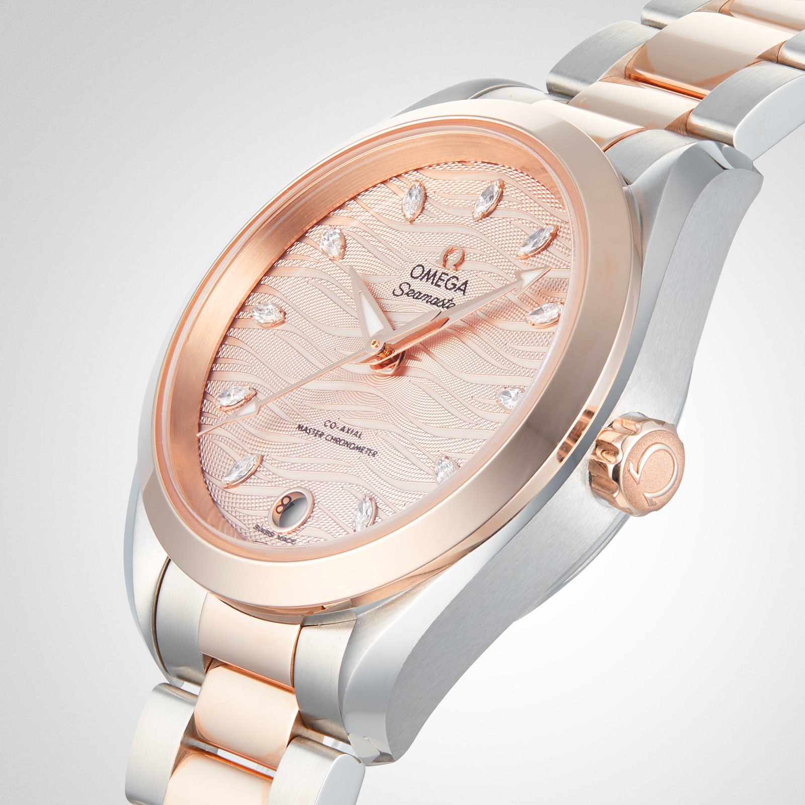 Replica Omega Seamaster Aqua Terra 150M Co-Axial Master Chronometer 34mm Ladies details O22020342059001 6 Replica Omega Seamaster Aqua Terra 150M Co-Axial Master Chronometer 34mm Ladies details O22020342059001