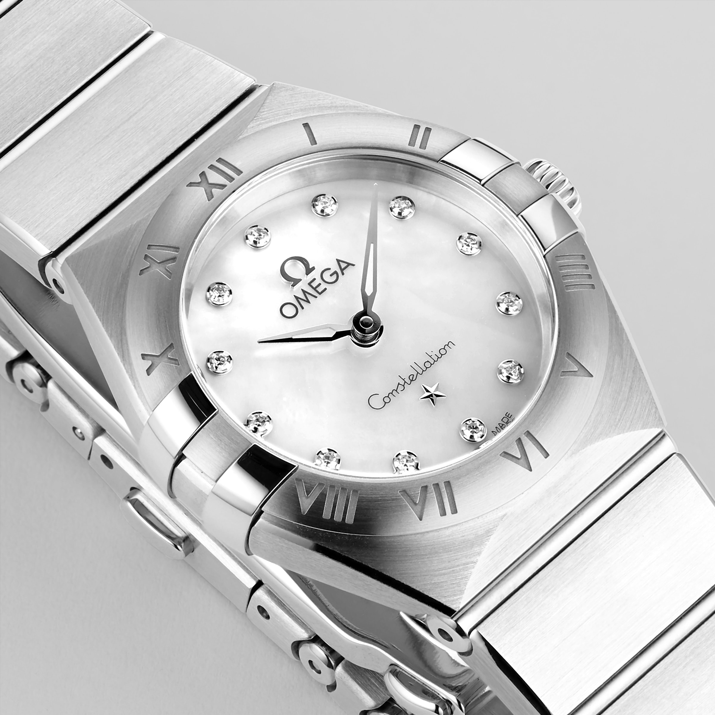 Replica Omega Constellation Manhattan 28mm Ladies details O13110286055001 6 Replica Omega Constellation Manhattan 28mm Ladies details O13110286055001